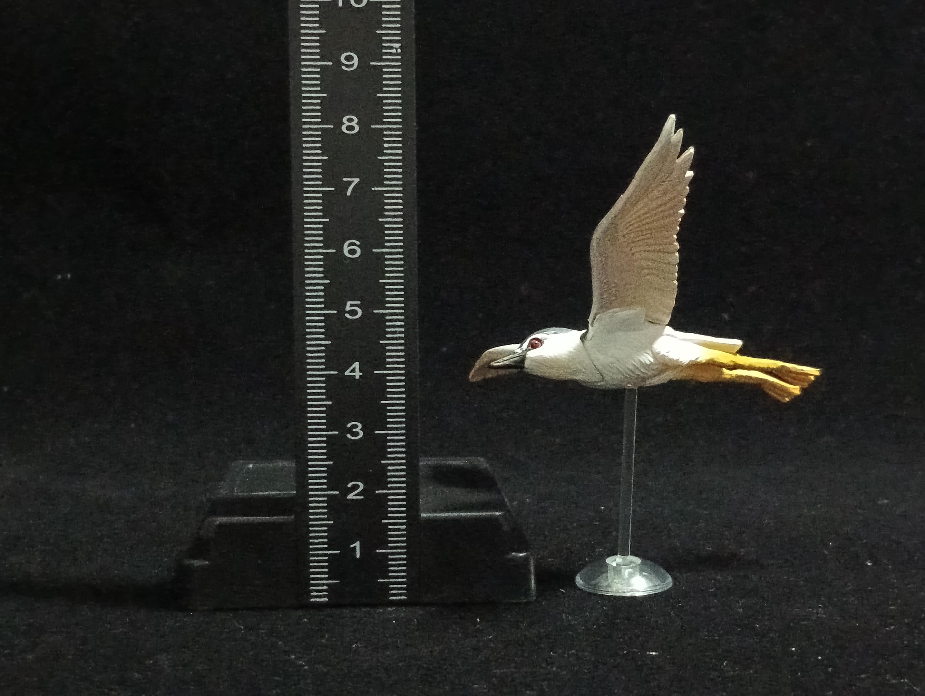 Miniature Night Heron Figurine - Kaiyodo