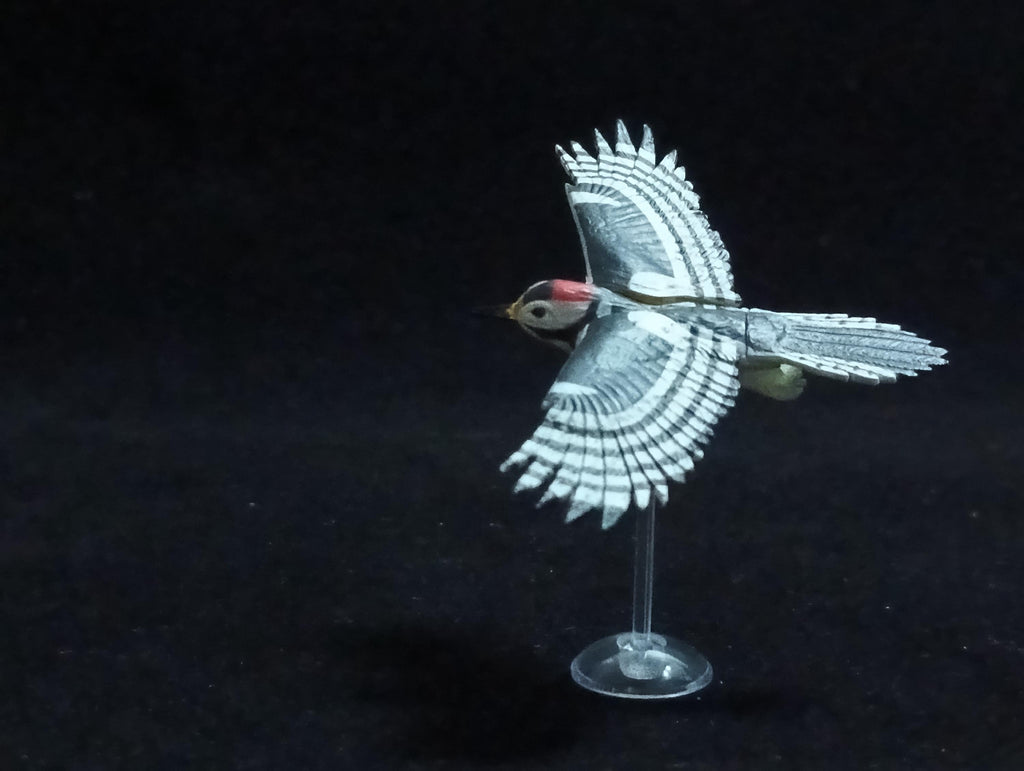 Miniature Red-headed Woodpecker Figurine - Kaiyodo