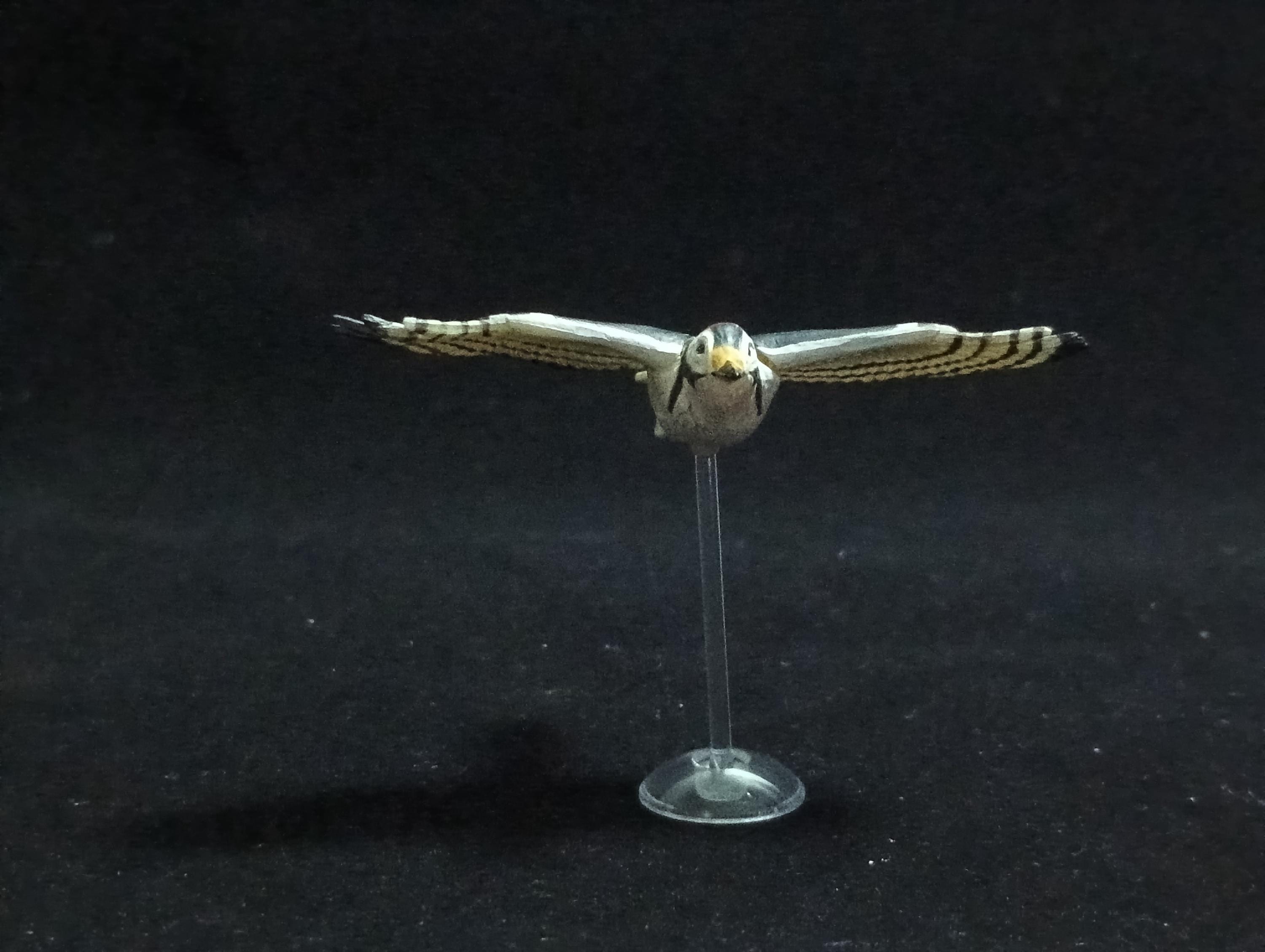 Miniature Red-headed Woodpecker Figurine - Kaiyodo