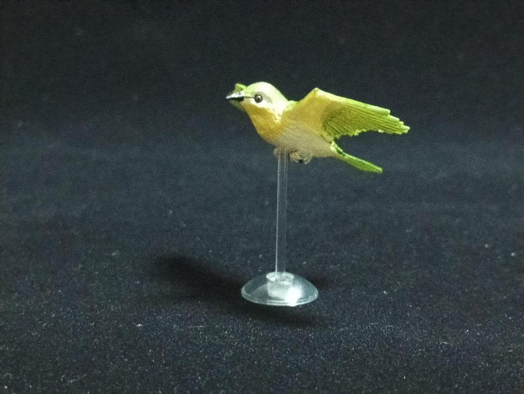 Miniature Japanese white-eyed bird Figurine - Kaiyodo