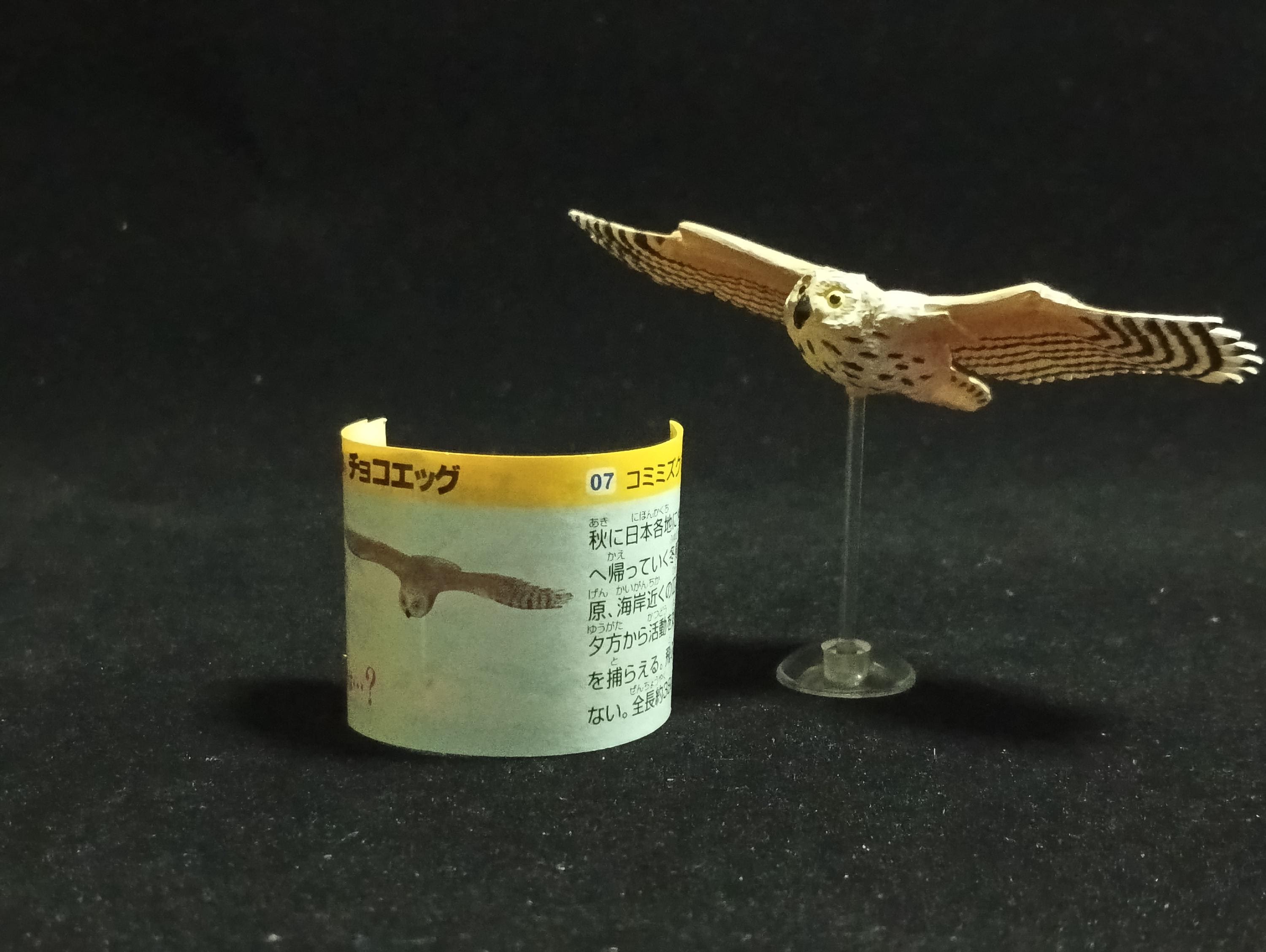Miniature Short-eared owl Figurine - Kaiyodo