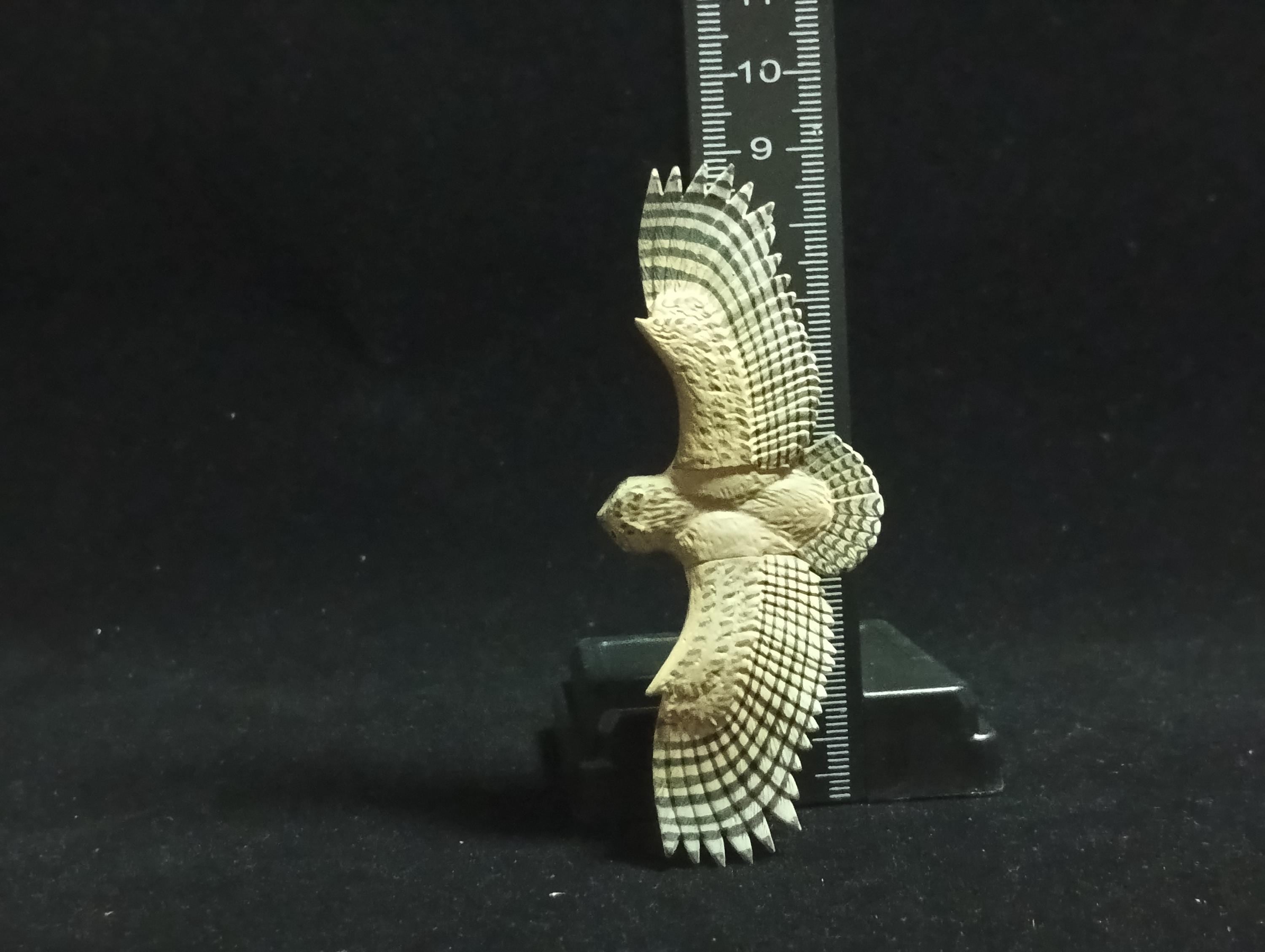 Miniature Short-eared owl Figurine - Kaiyodo