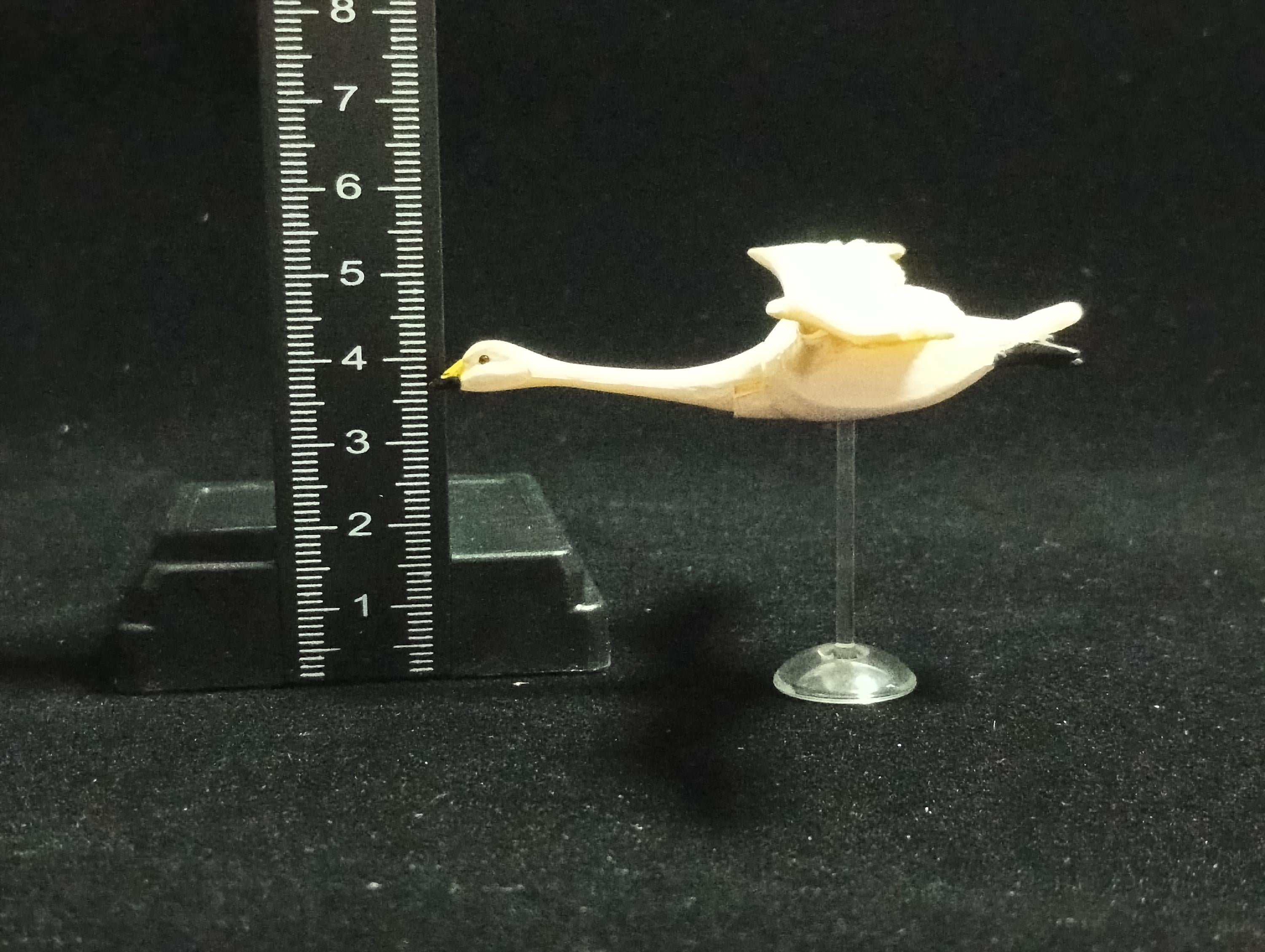 Miniature Whooper Swan Figurine - Kaiyodo