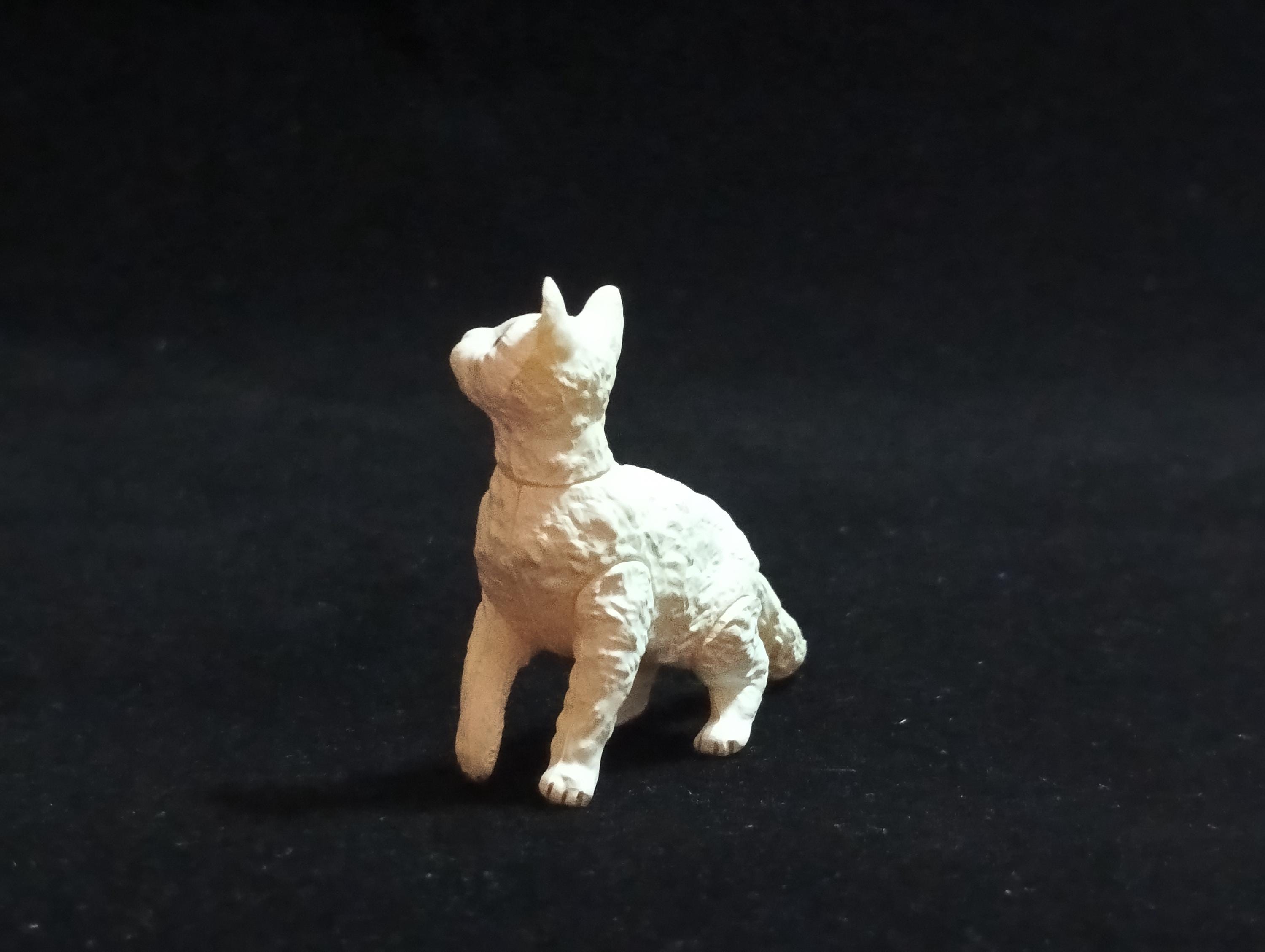 Miniature LaPerm (White) Figurine - Furuta