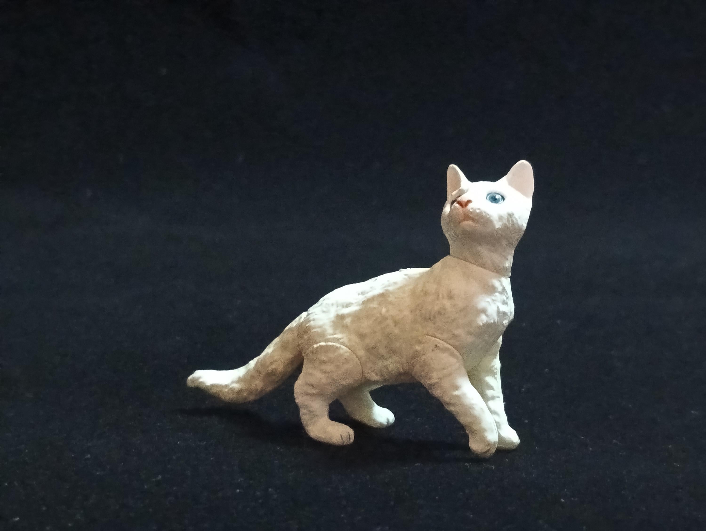 Miniature LaPerm (White) Figurine - Furuta