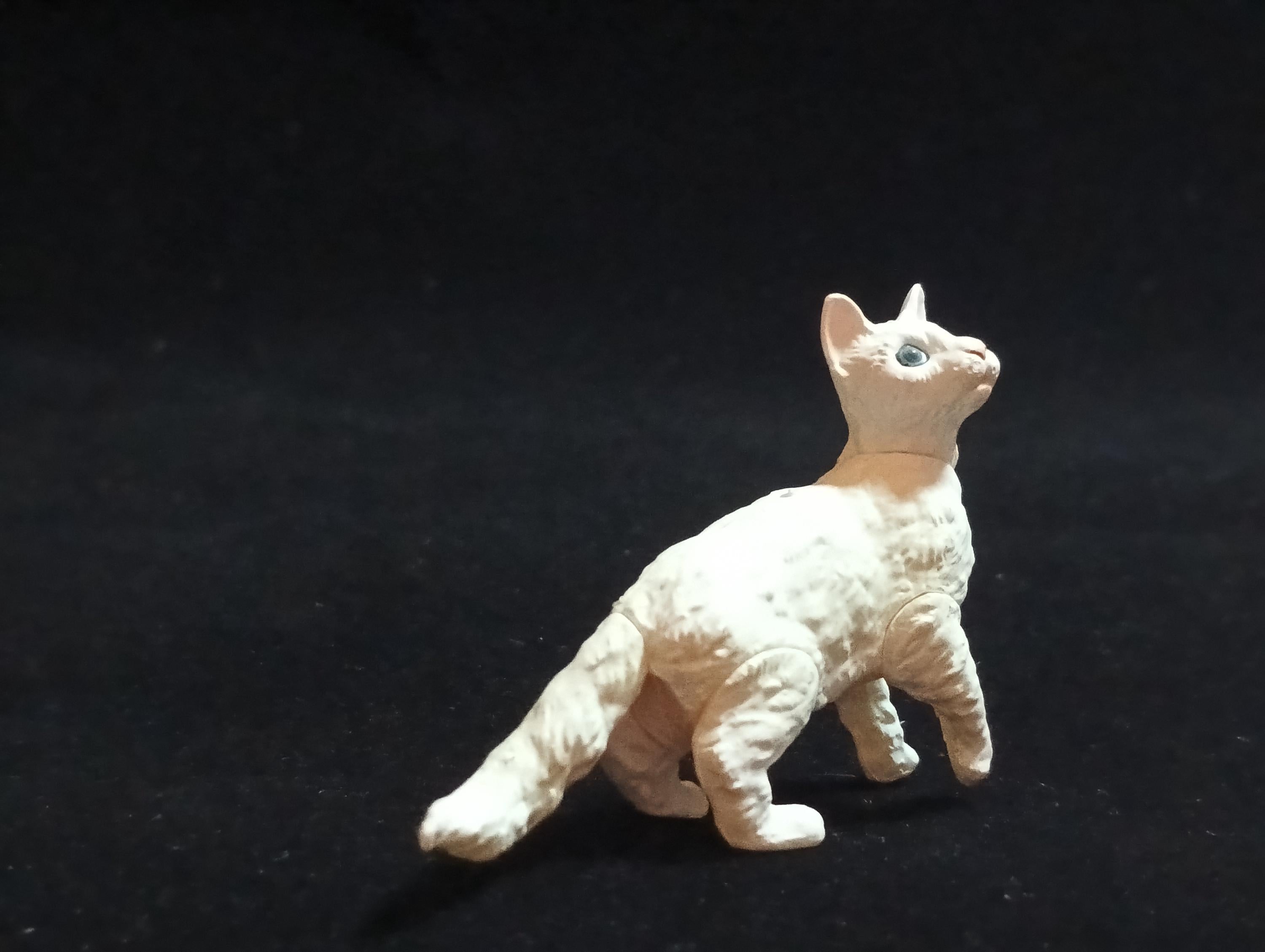 Miniature LaPerm (White) Figurine - Furuta