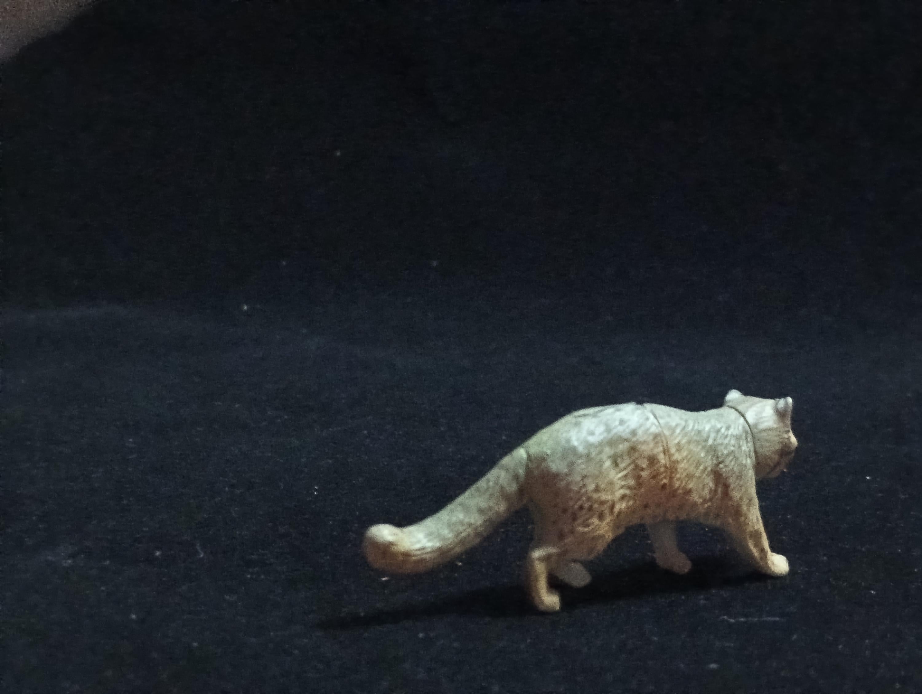 Miniature Tsushima lynx Figurine - Furuta