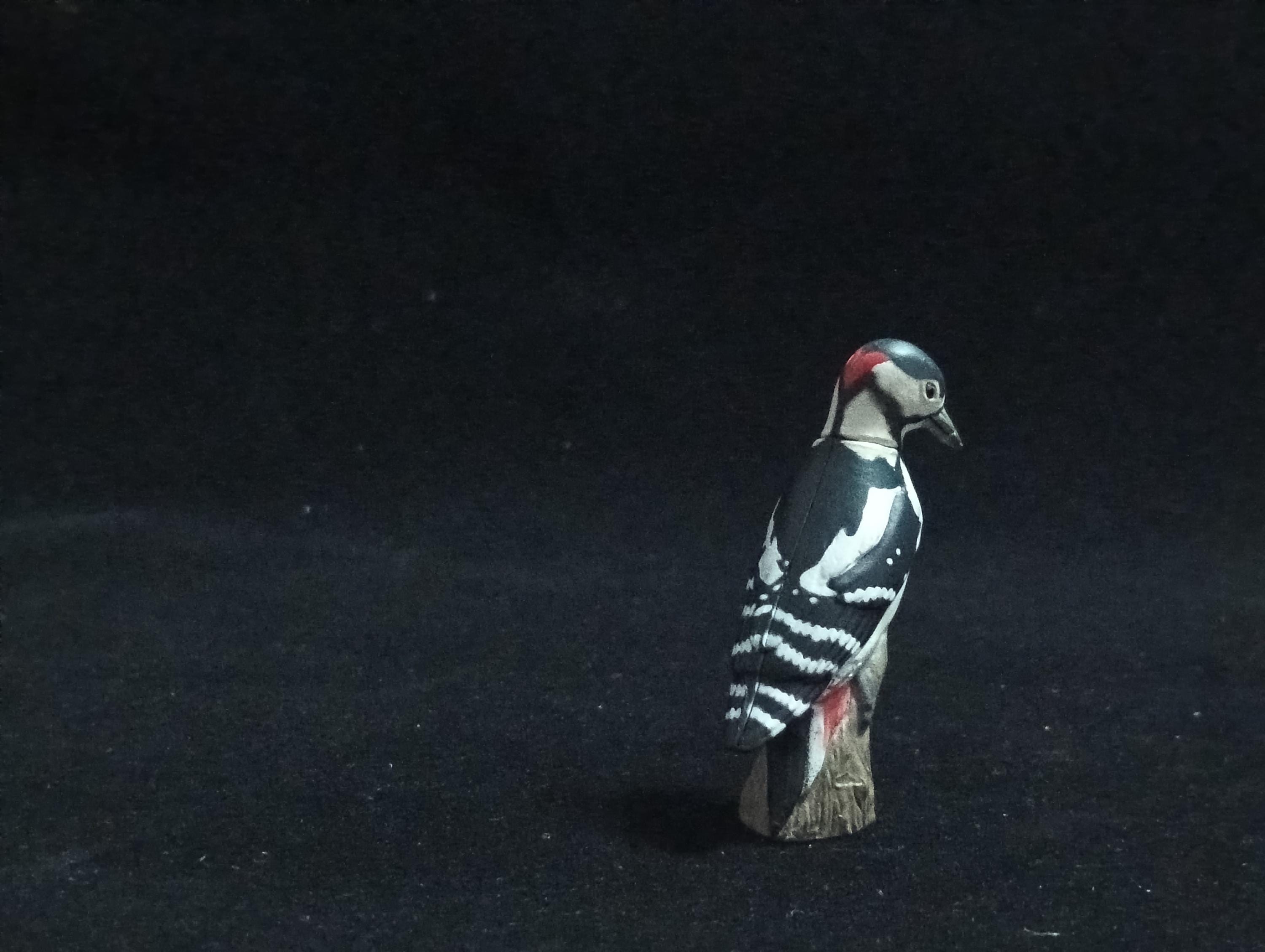 Miniature Dendrocopos Major Figurine - Furuta