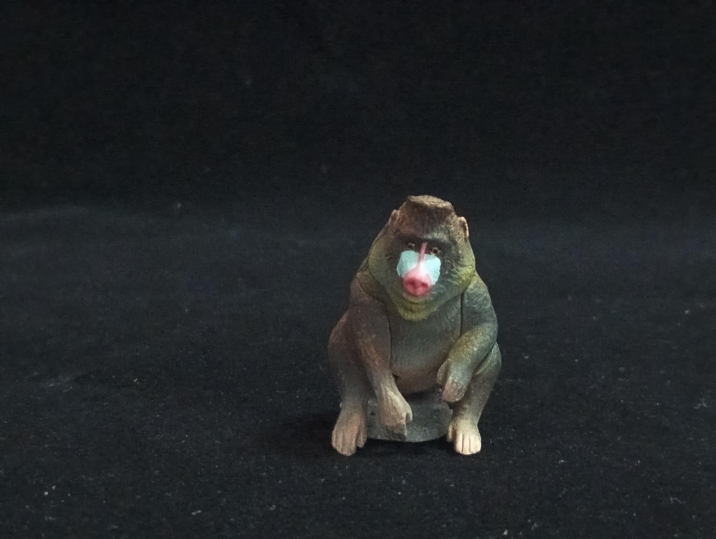 Miniature Mandril Monkey Figurine - Furuta