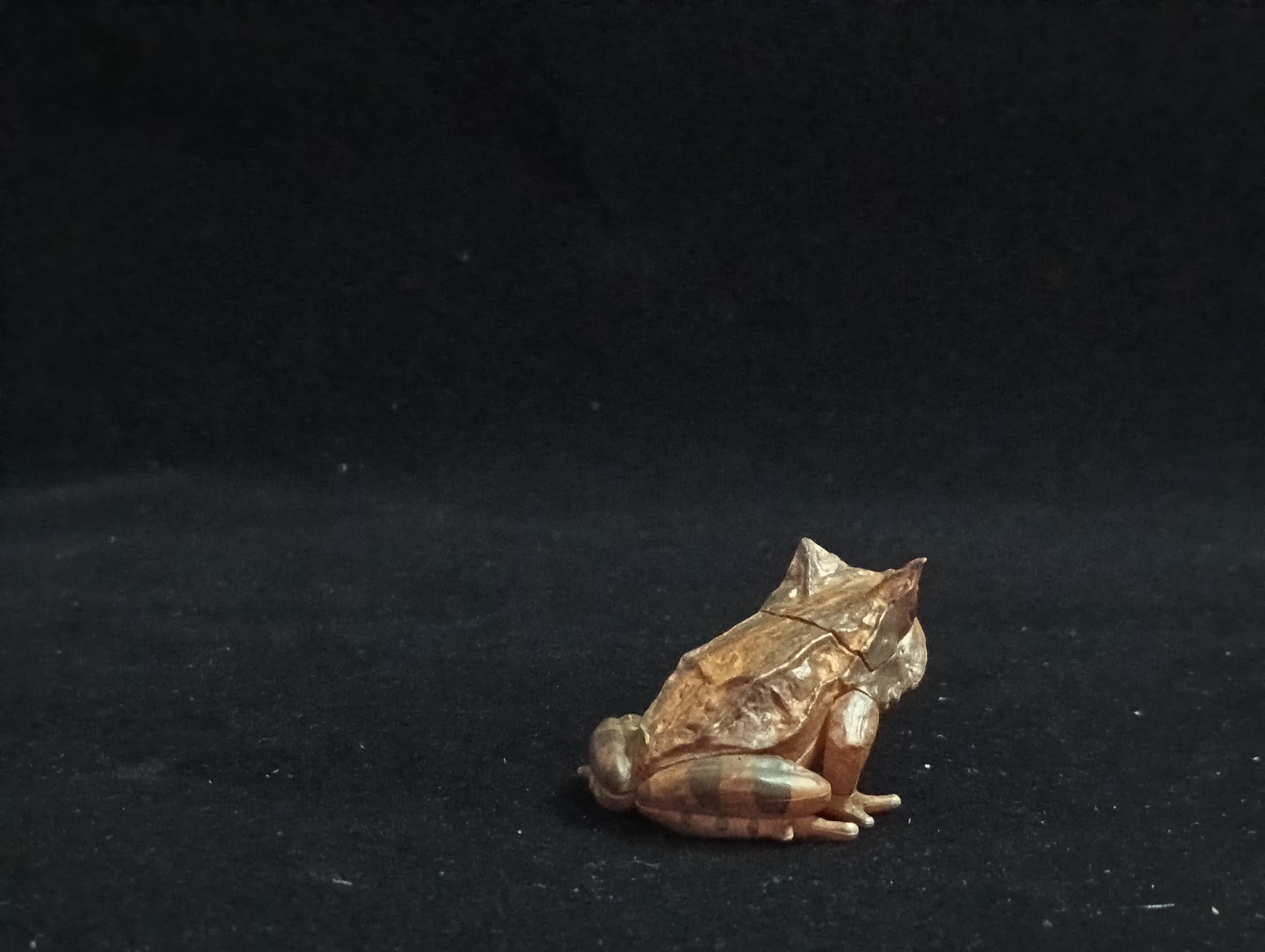 Miniature Three-horned frog Figurine - Furuta
