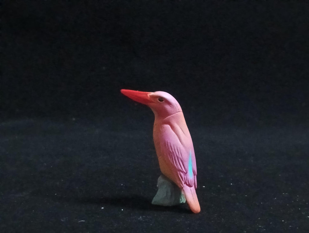 Miniature Bird Ruddy Kingfisher Figurine - Furuta