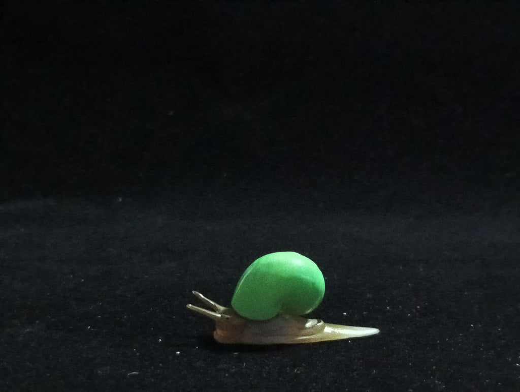 Miniature Green-spotted snail Figurine - Furuta