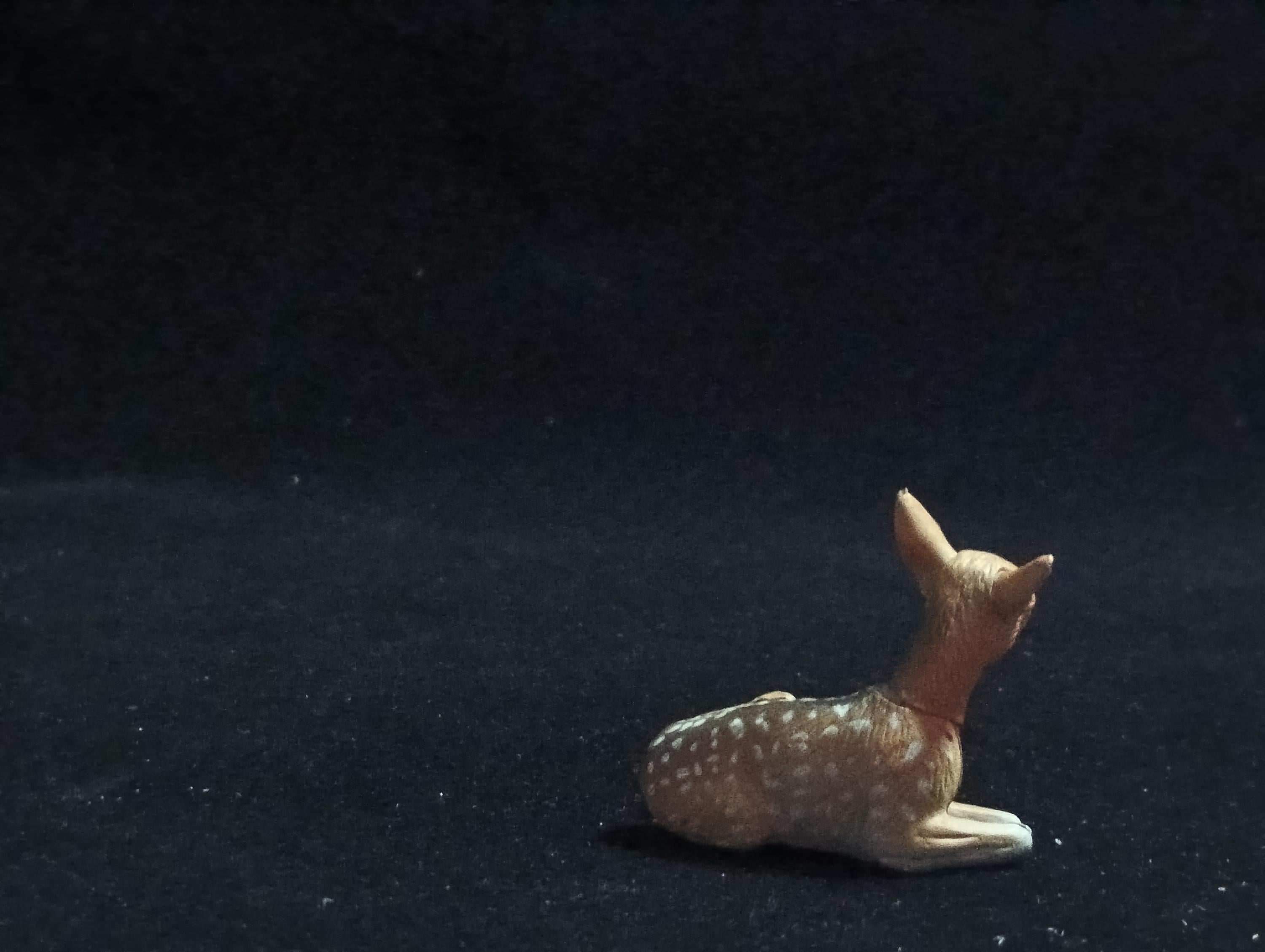 Miniature Japanese deer fawn Figurine - Furuta