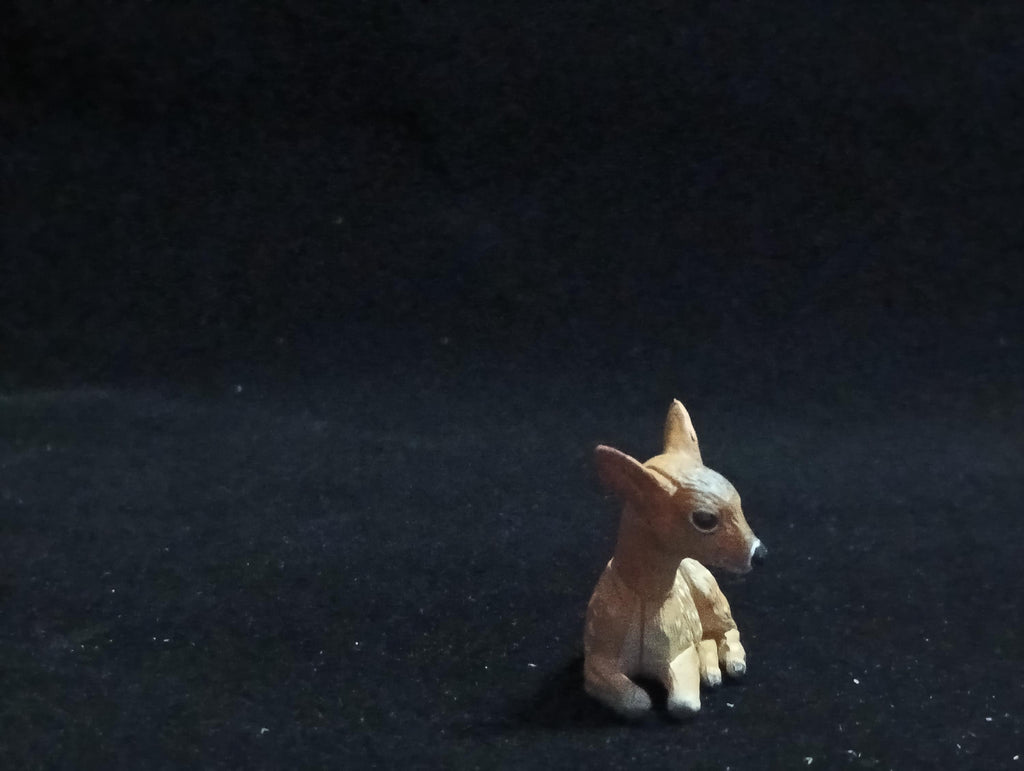 Miniature Japanese deer fawn Figurine - Furuta