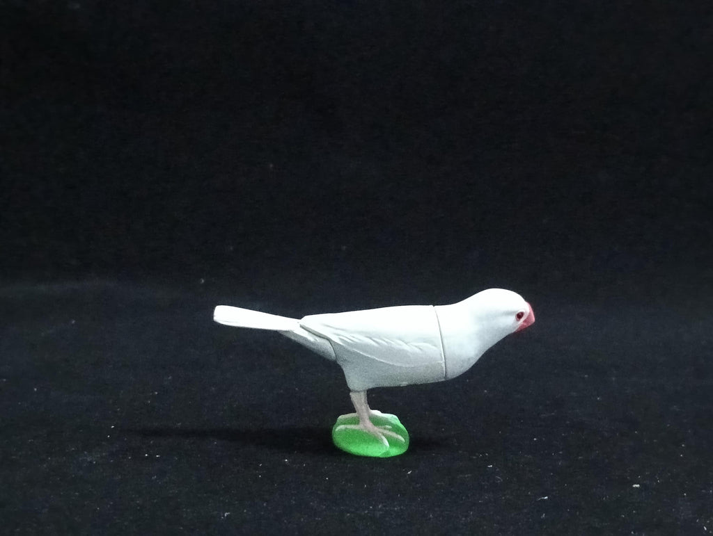Miniature java sparrow white Figurine - Furuta