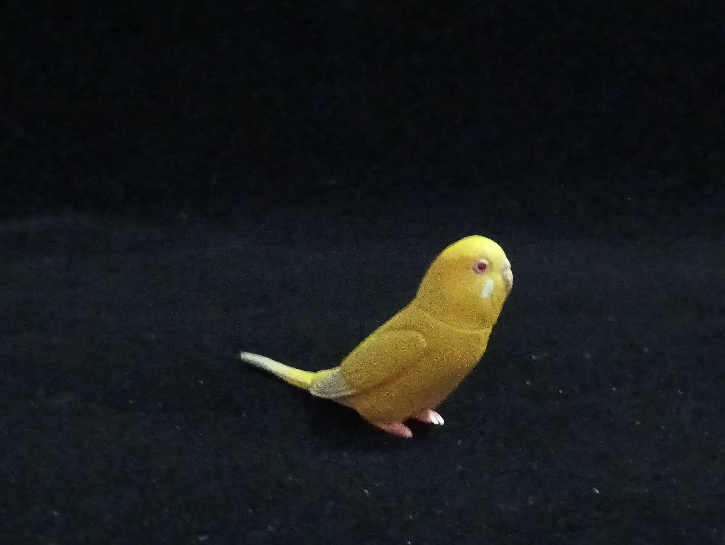 Miniature Budgerigar(Yellow) Figurine - Furuta