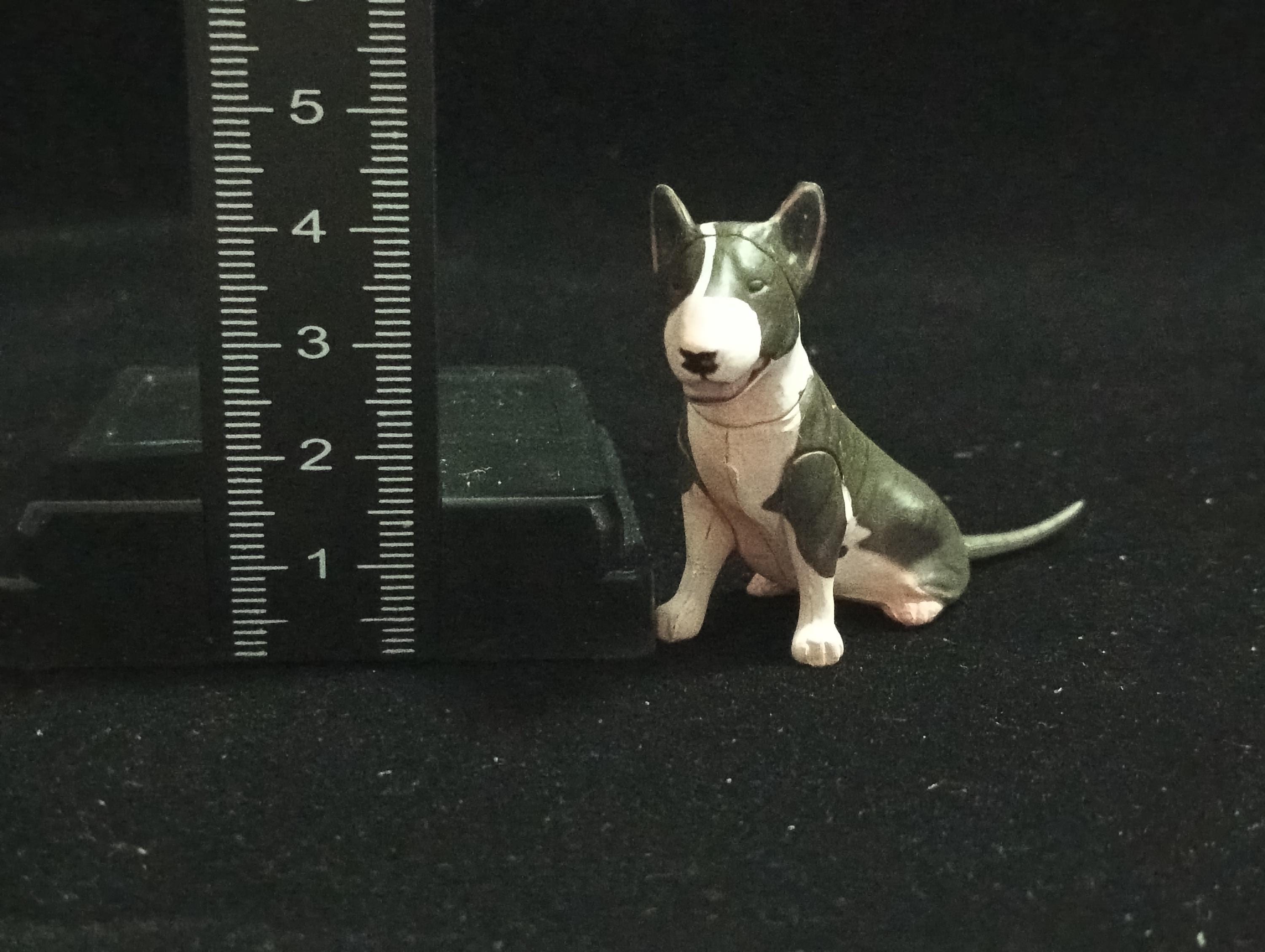 Miniature Bull Terrier(Black-White) Figurine - Furuta