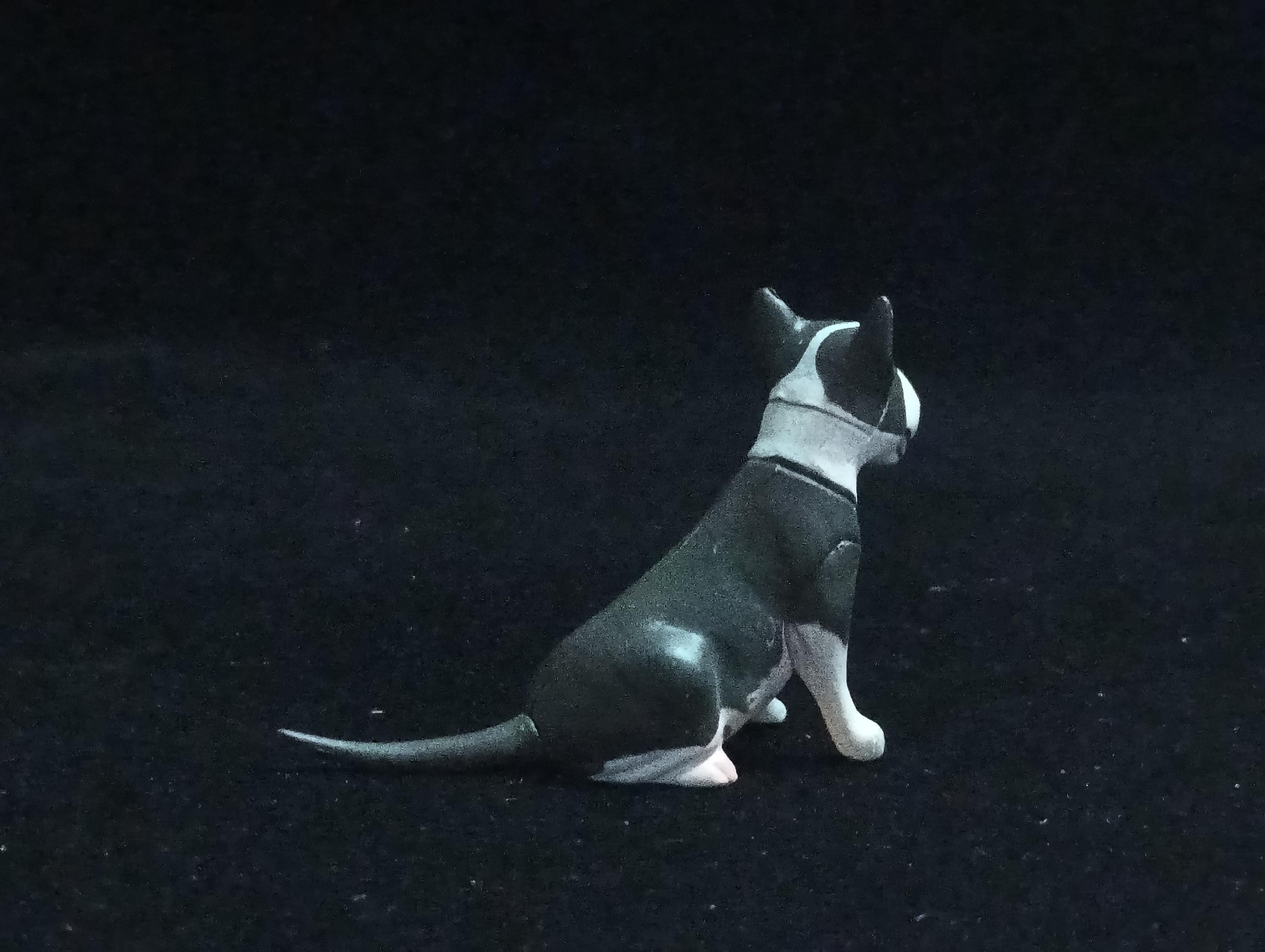 Miniature Bull Terrier(Black-White) Figurine - Furuta