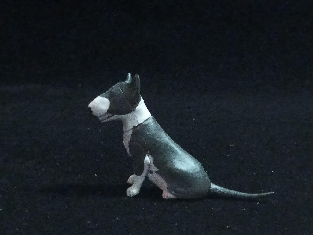 Miniature Bull Terrier(Black-White) Figurine - Furuta