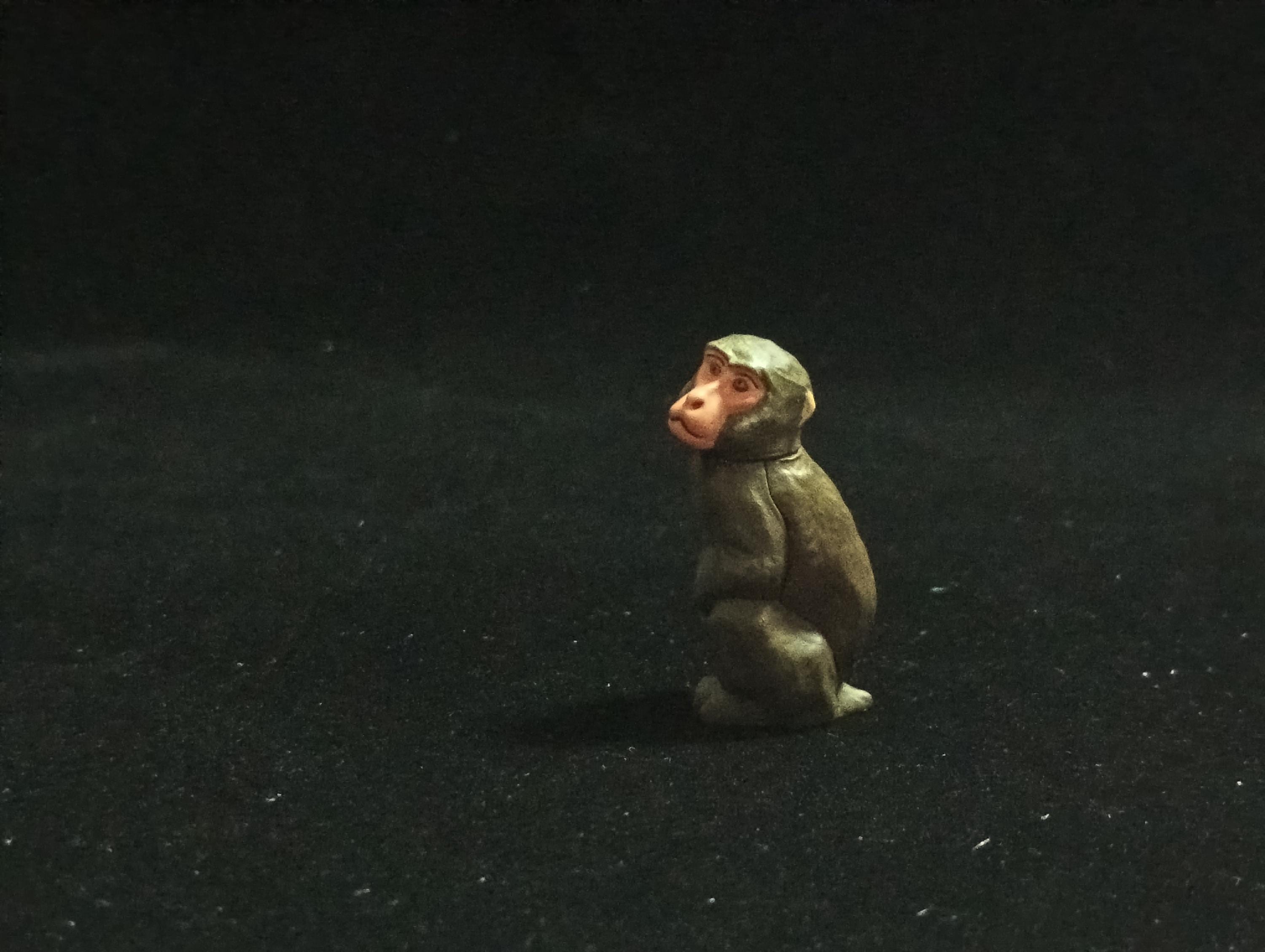 Miniature Japanese Macaques Figurine - Furuta