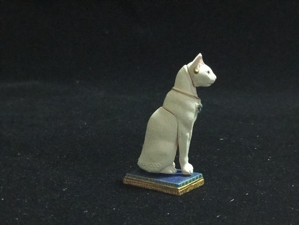 Miniature Egyptian Cat SP White Figurine - Furuta