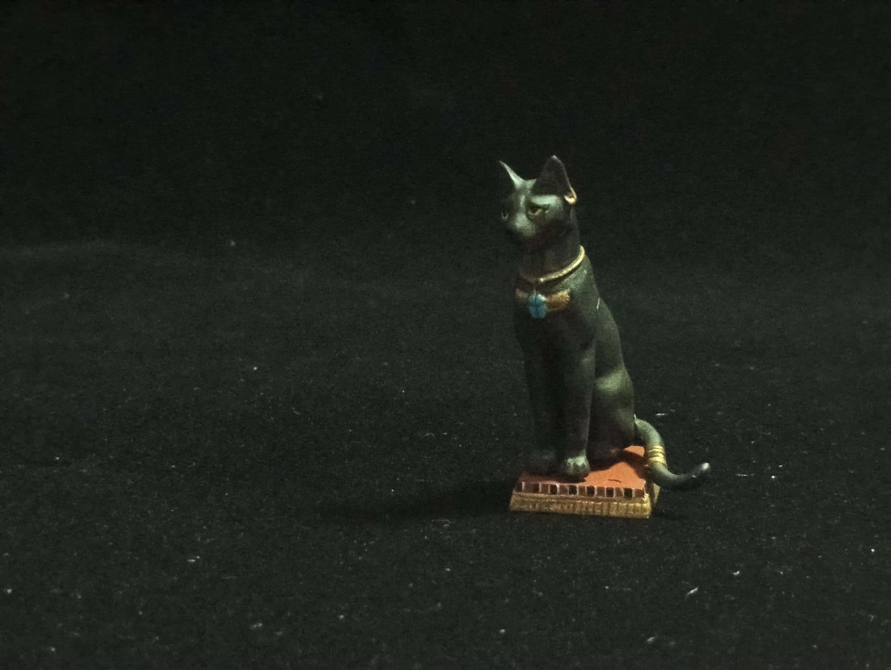 Miniature Egyptian Cat SP Black Figurine - Furuta