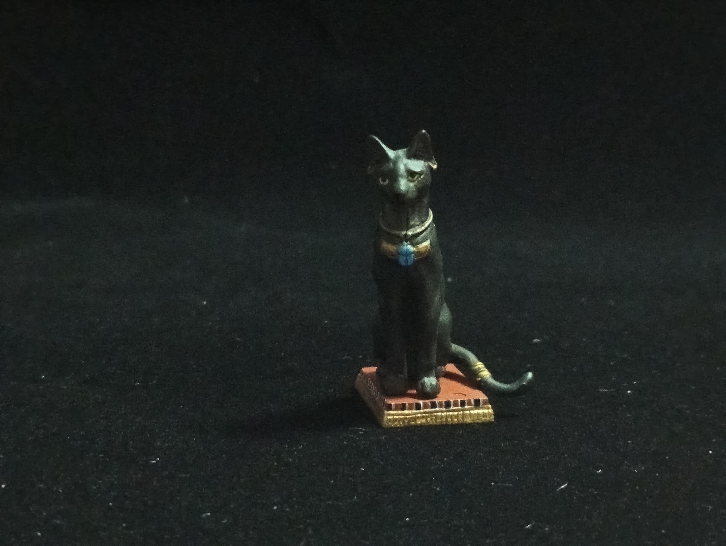 Miniature Egyptian Cat SP Black Figurine - Furuta