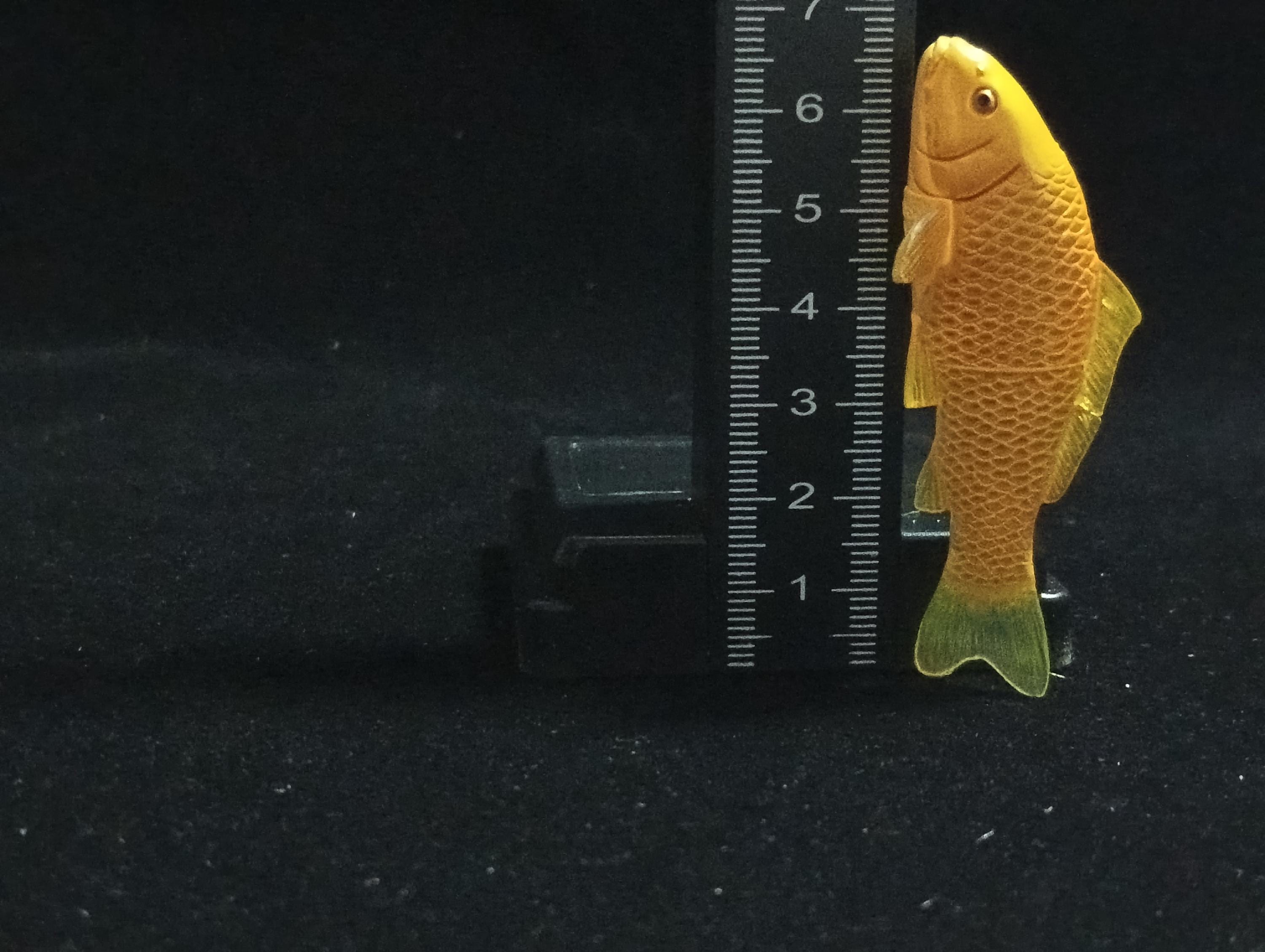 Miniature Nishikigoi (Yellow) Figurine - Furuta