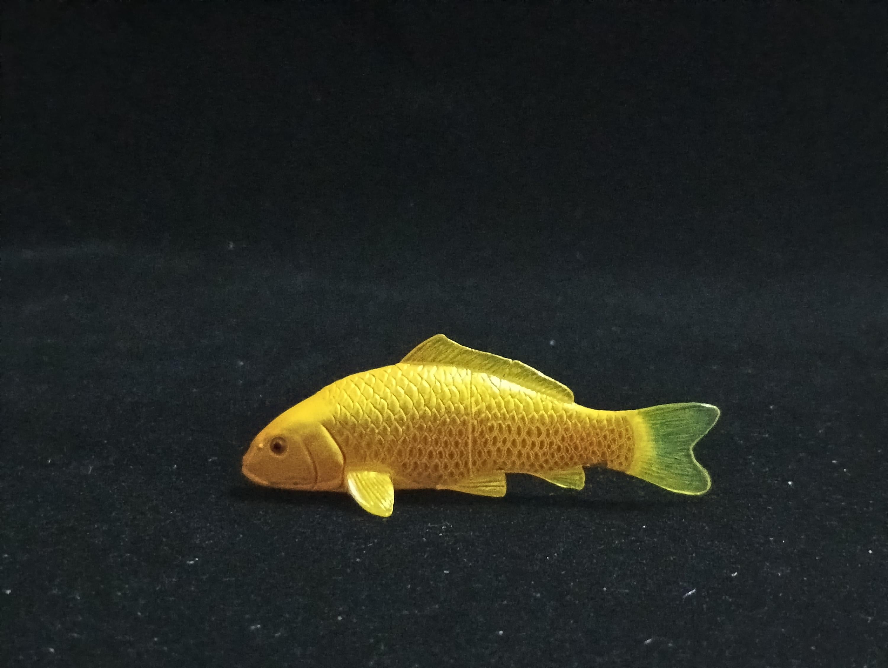 Miniature Nishikigoi (Yellow) Figurine - Furuta