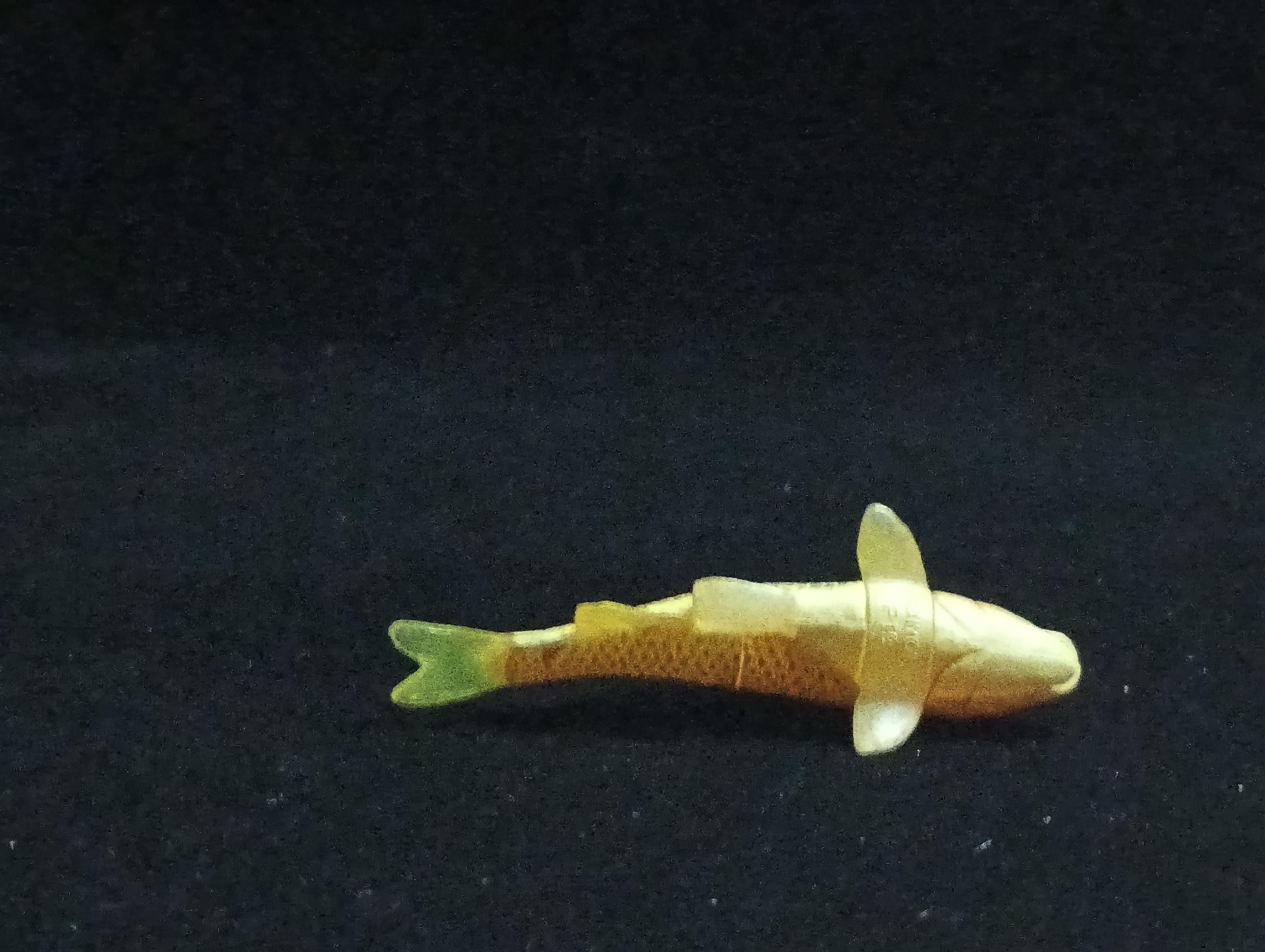 Miniature Nishikigoi (Yellow) Figurine - Furuta