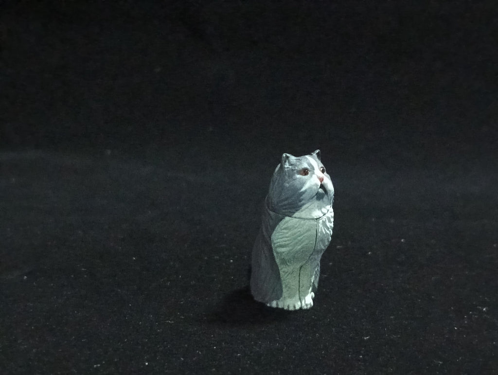 Miniature Persian Cat(Grey) Figurine - Furuta