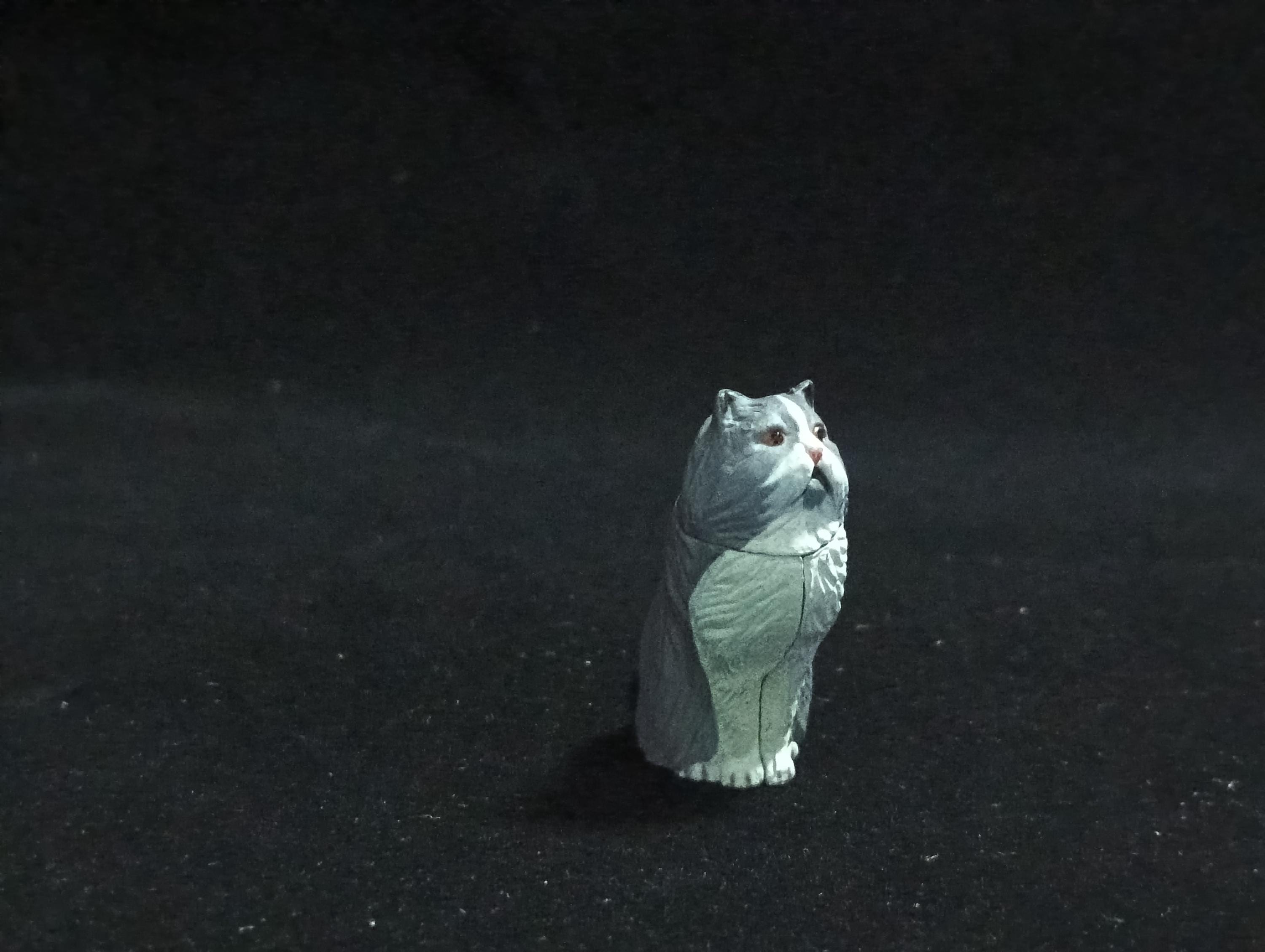 Miniature Persian Cat(Grey) Figurine - Furuta