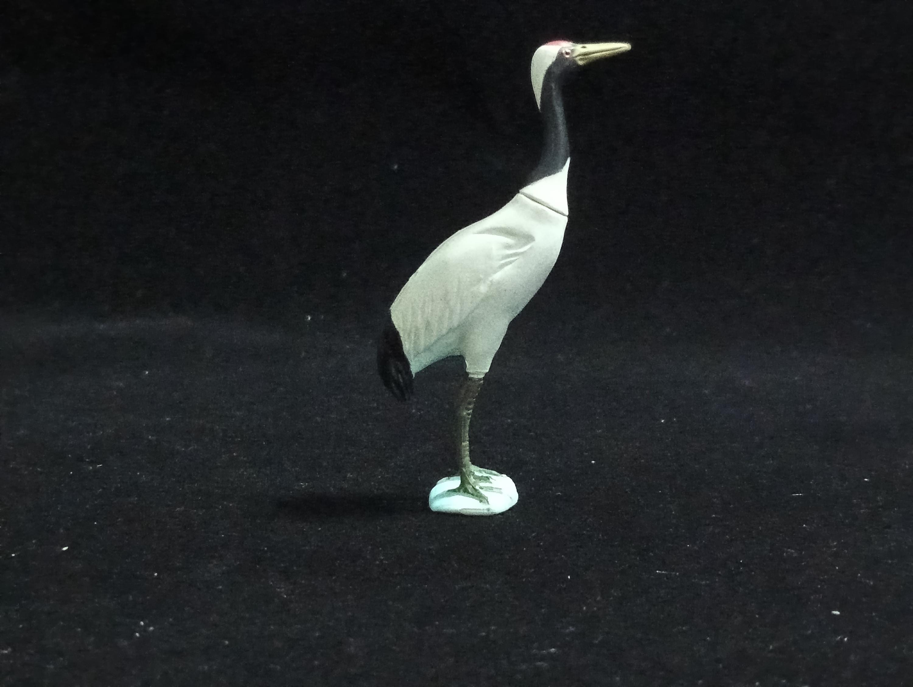 Miniature Red-crowned Crane Figurine - Furuta