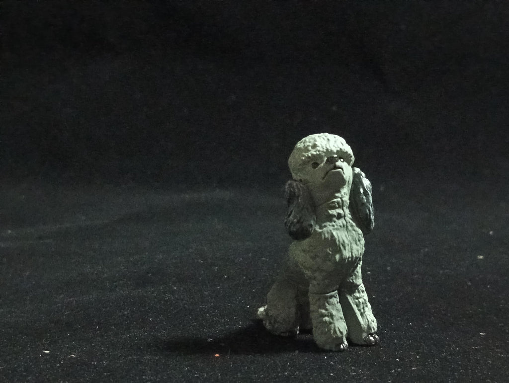Miniature Poodle Dog(Black) Figurine - Furuta
