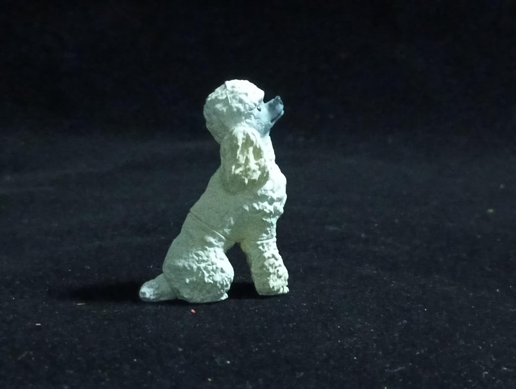 Miniature Poodle Dog(White) Figurine - Furuta