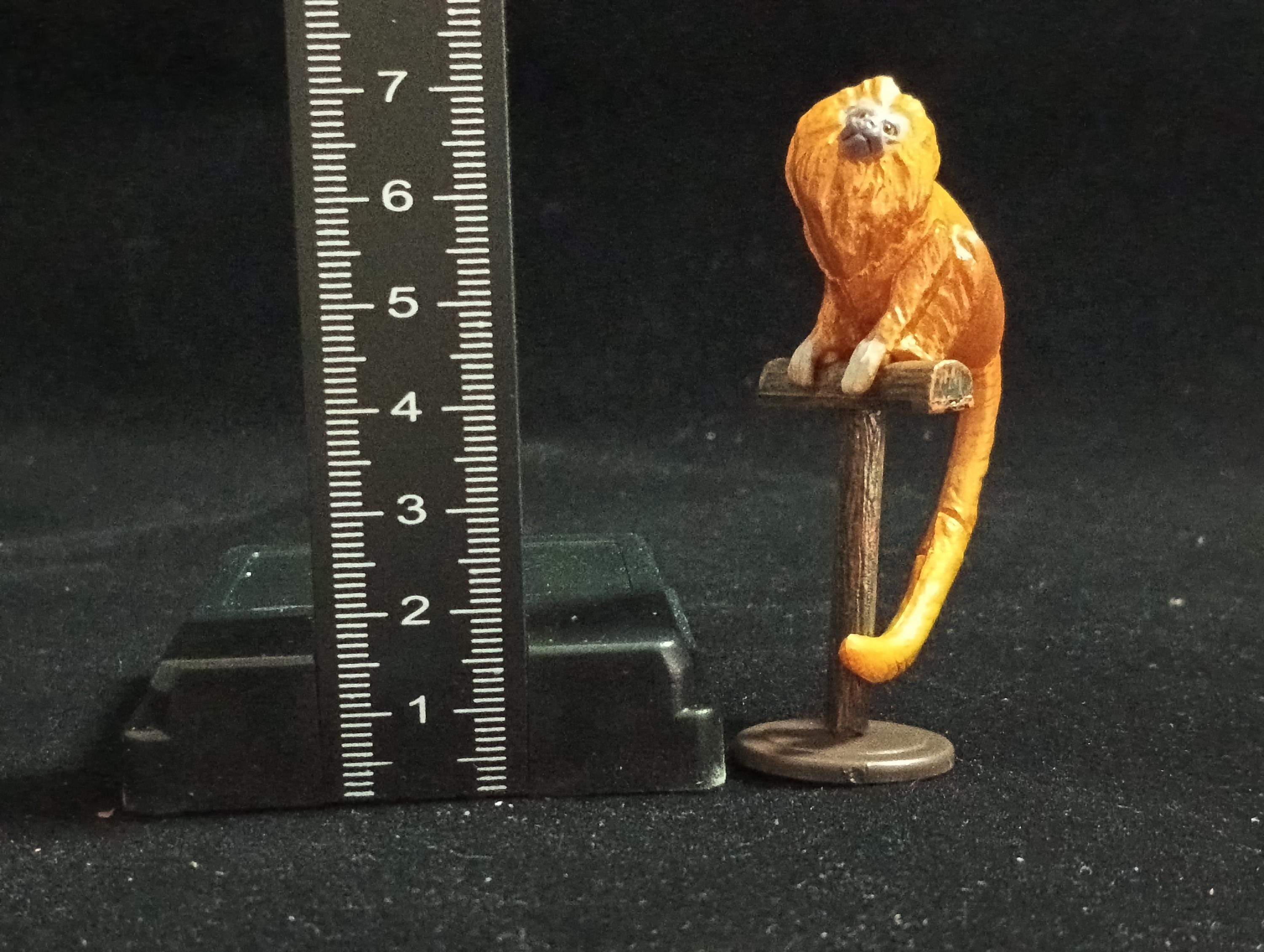 Miniature Golden Lion Tamarin Figurine - Furuta
