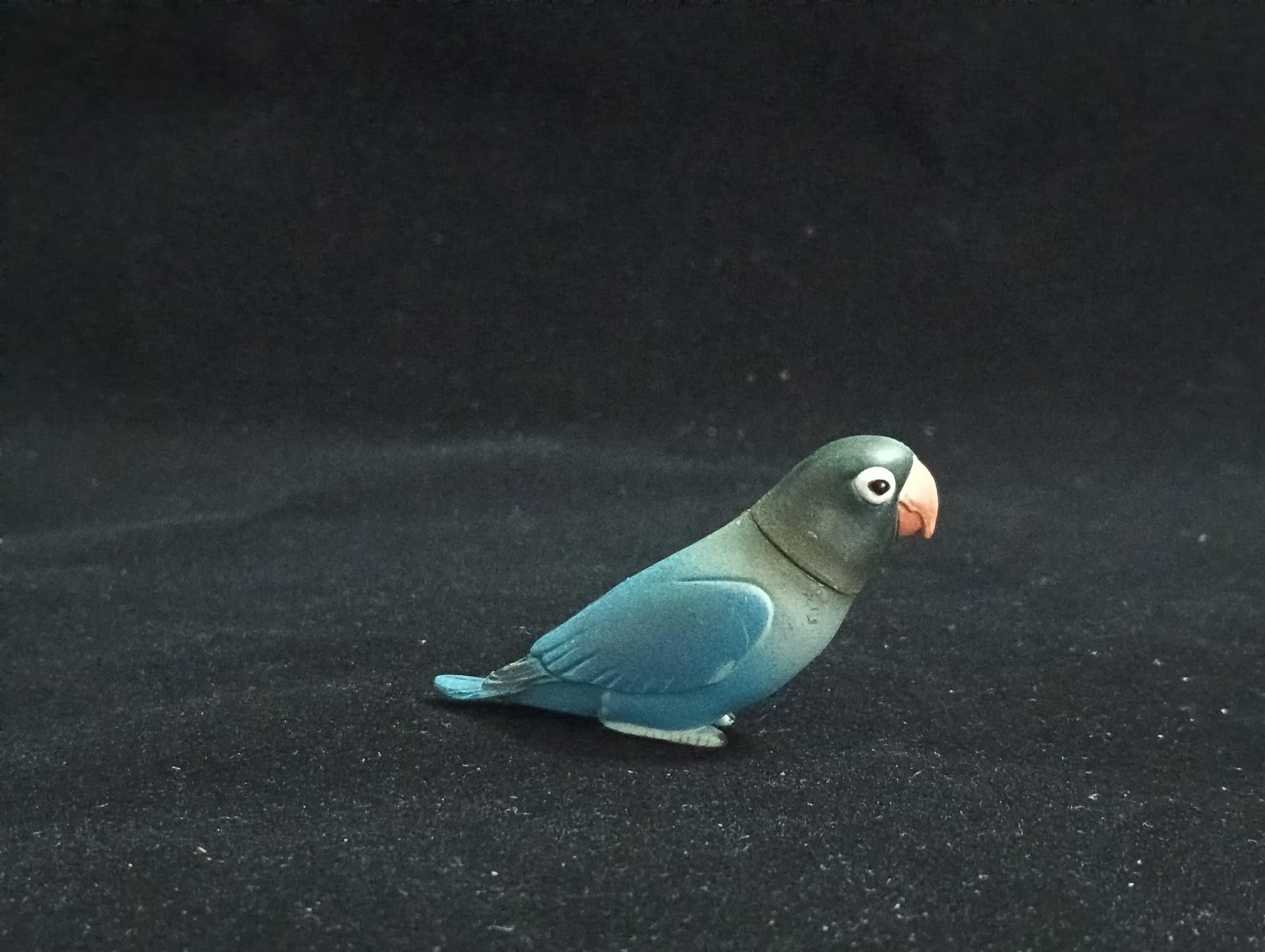 Miniature AFRICAN LOVEBIRD (Blue) Figurine - Furuta