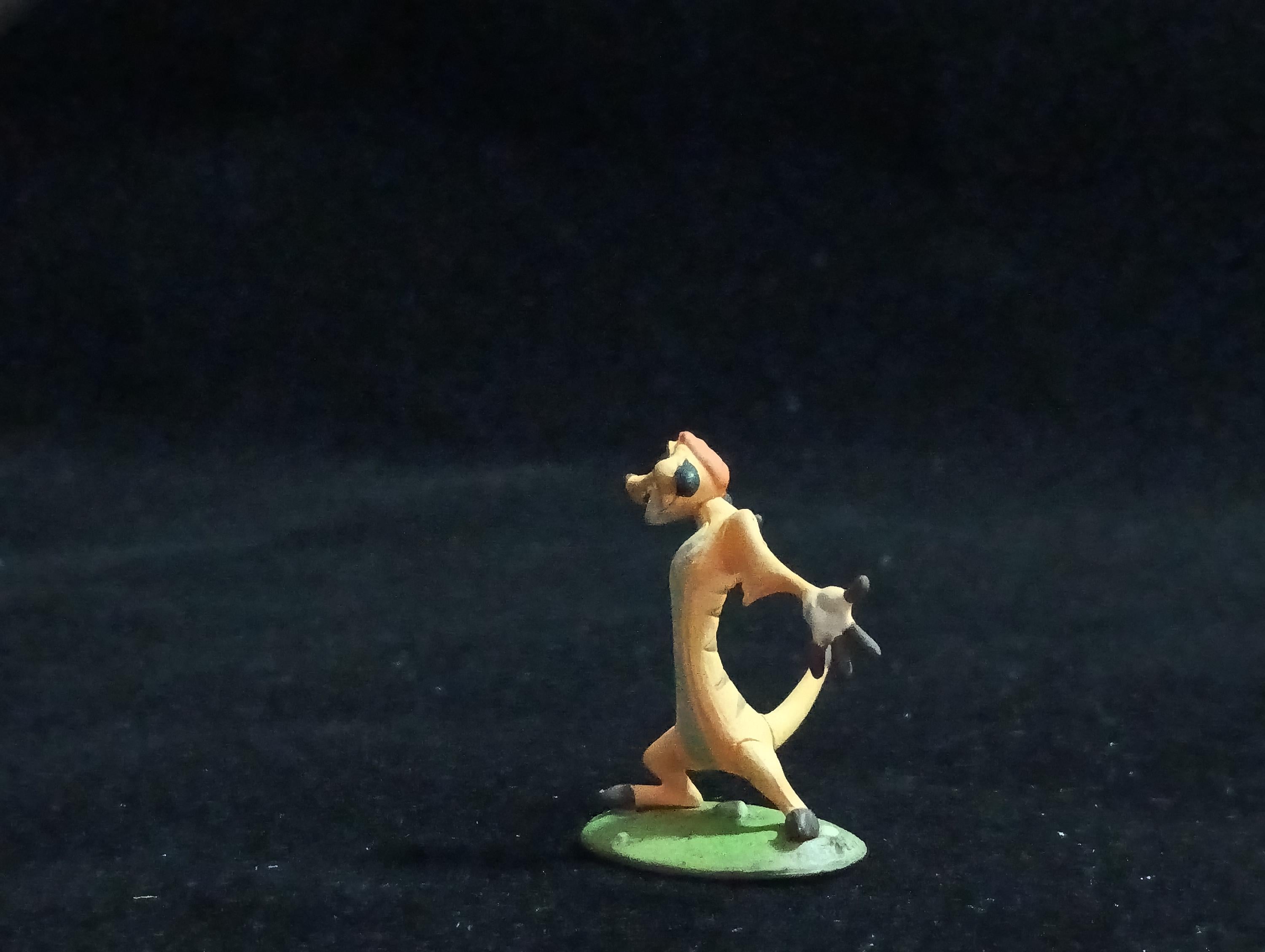 Miniature Disney Choco Party Rare Vintage Lion King Timon Figurine - Tomy