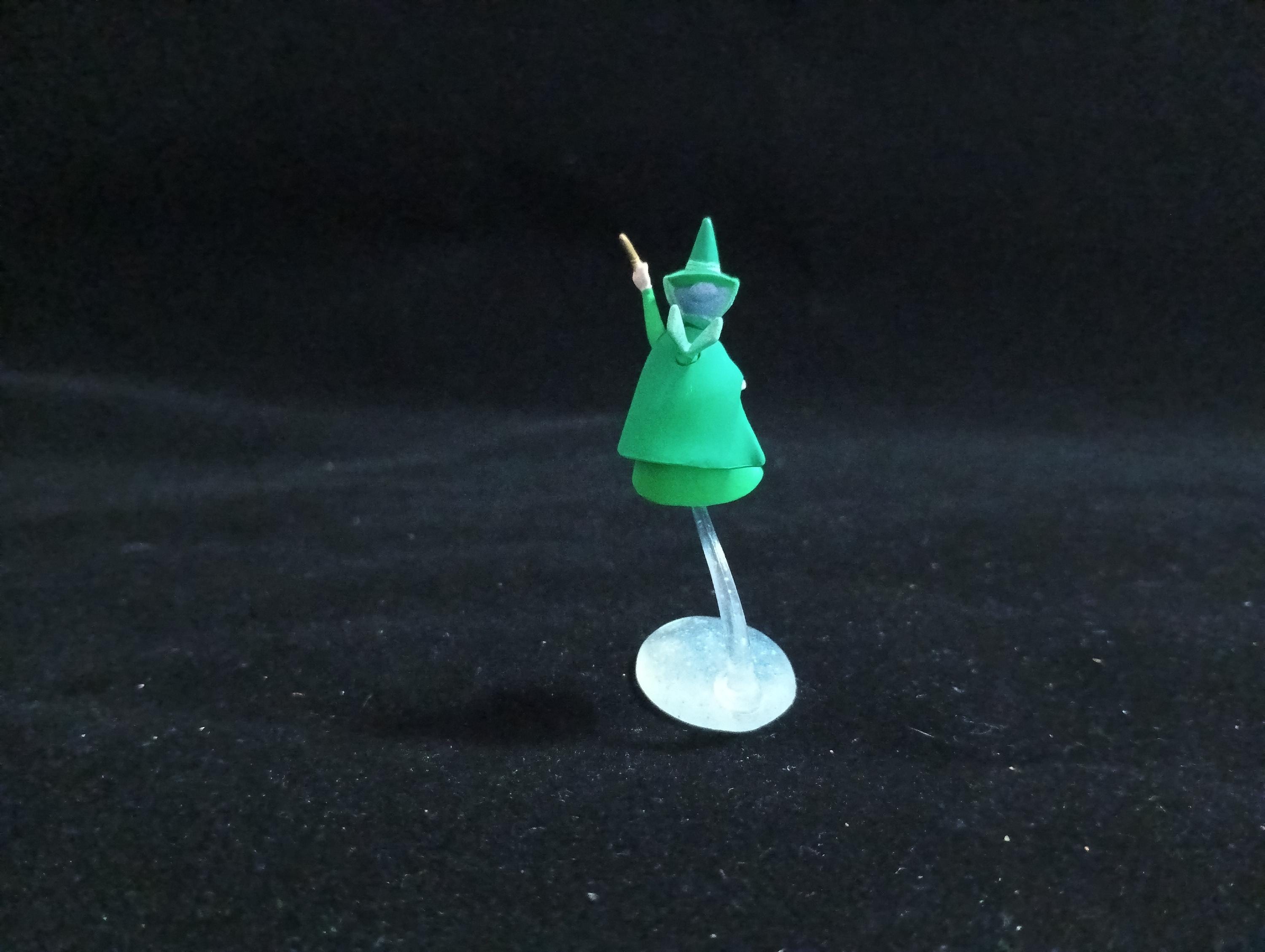 Miniature Disney Choco Party Flora (Green) Figurine - Tomy