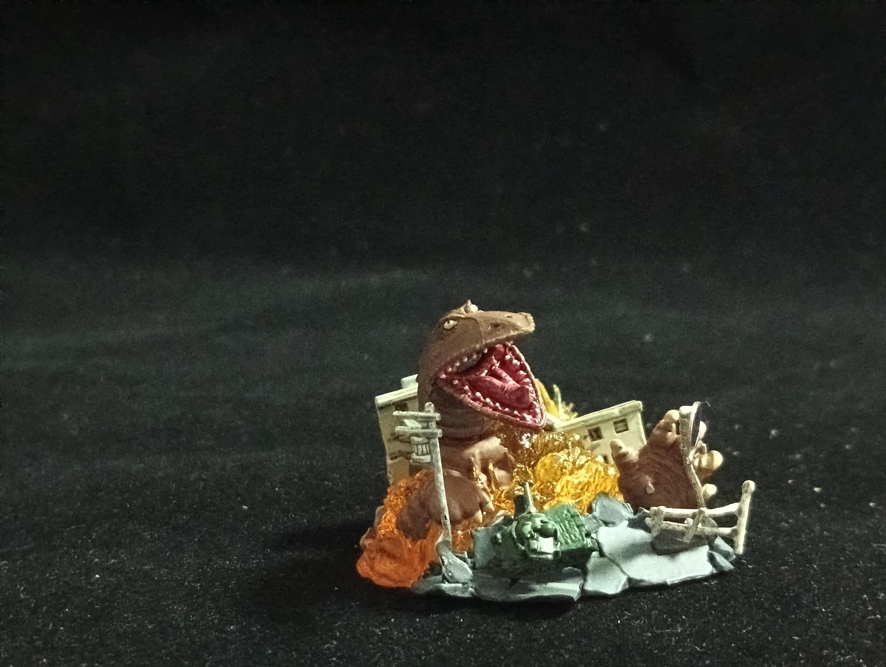 Godzilla Diorama Man Episode 22 Ground Destruction Underground Kaiju Teresdon Time Slip Glico Kaiju Directory