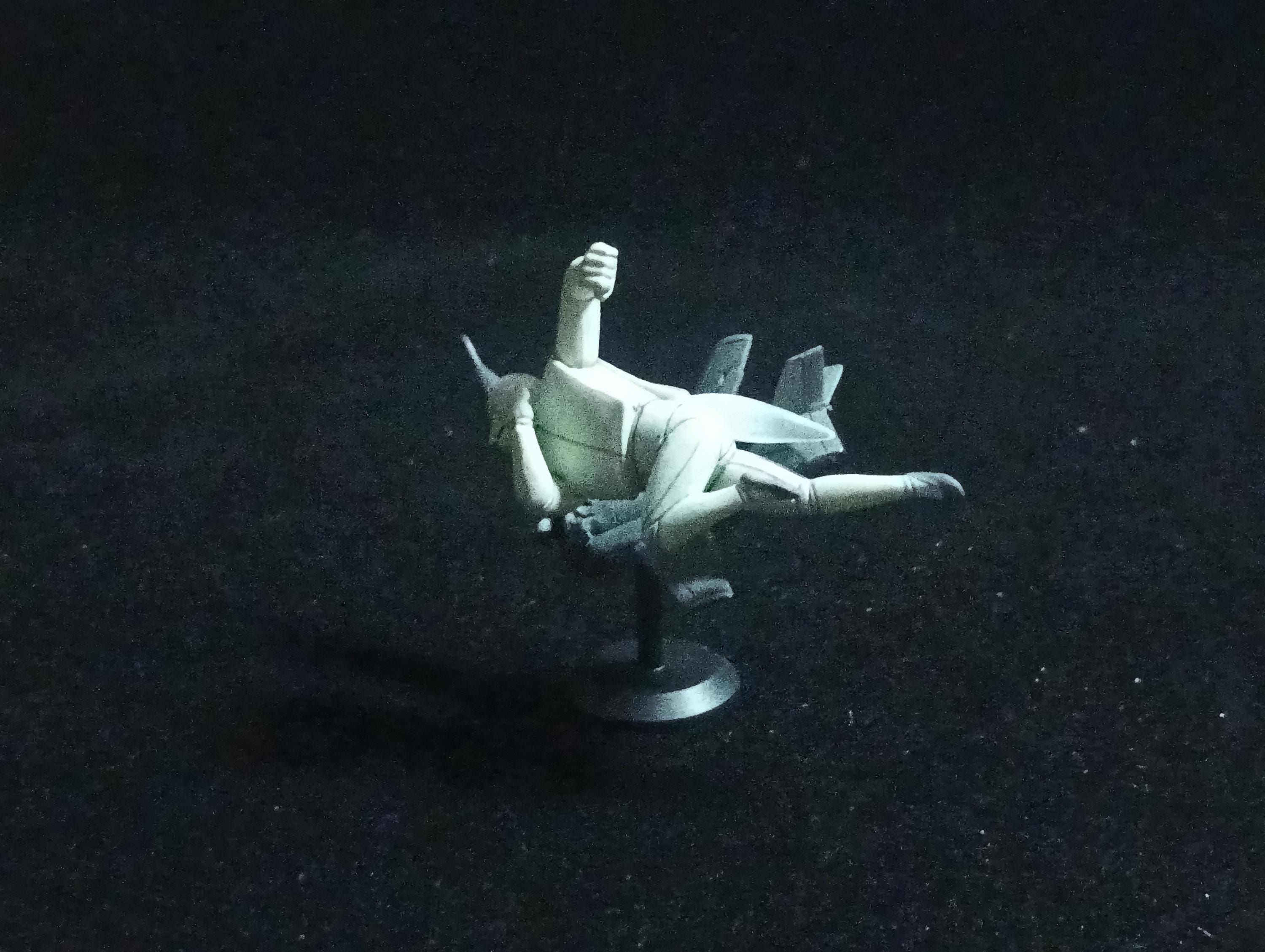 Bacchus Tetsujin 28 - Go Time Slip Glico Mini Figure Black- White version Kaiyodo zz291