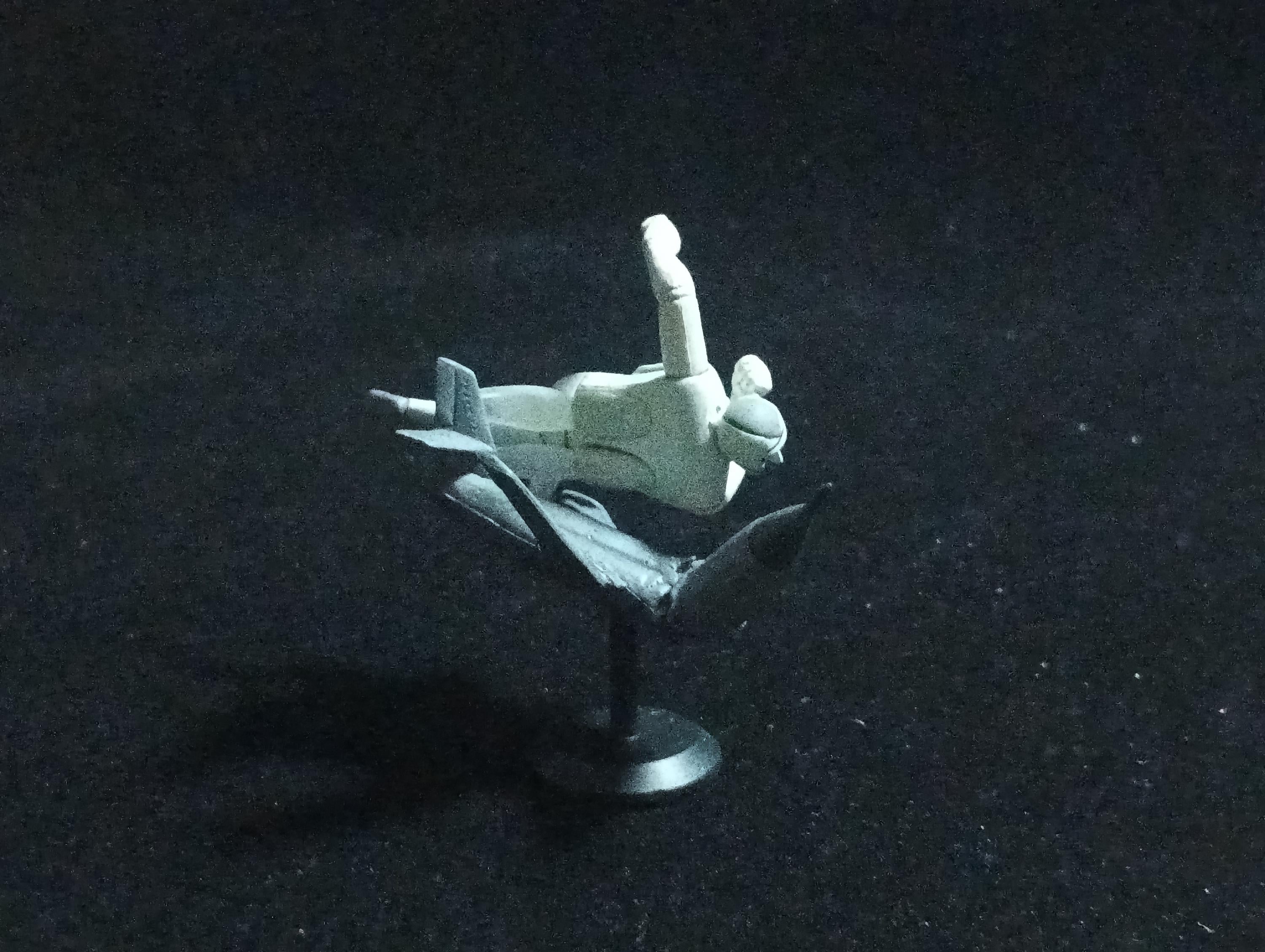 Bacchus Tetsujin 28 - Go Time Slip Glico Mini Figure Black- White version Kaiyodo zz291