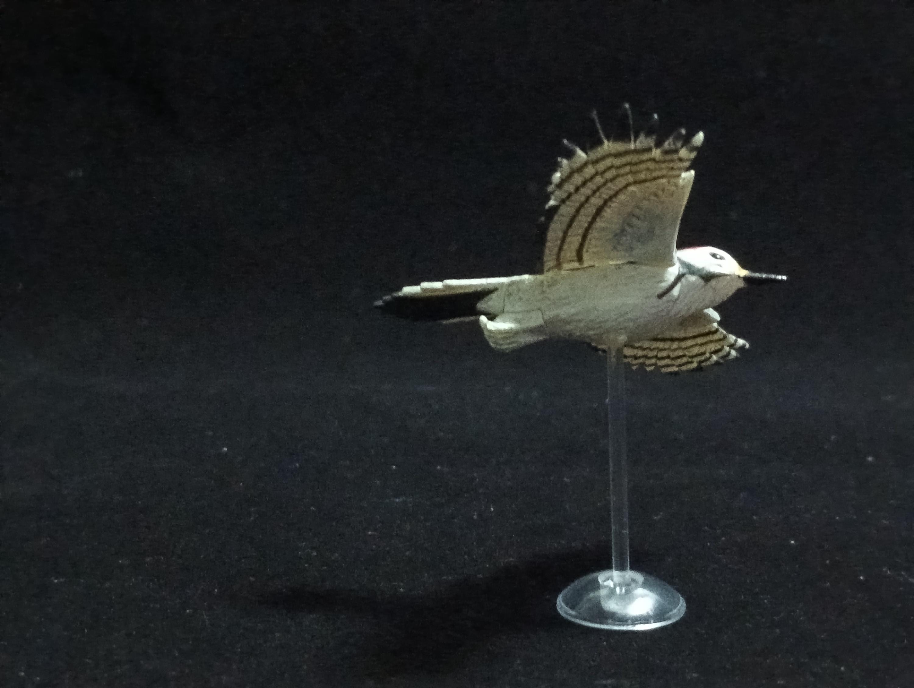 Miniature Red-headed Woodpecker Figurine - Kaiyodo