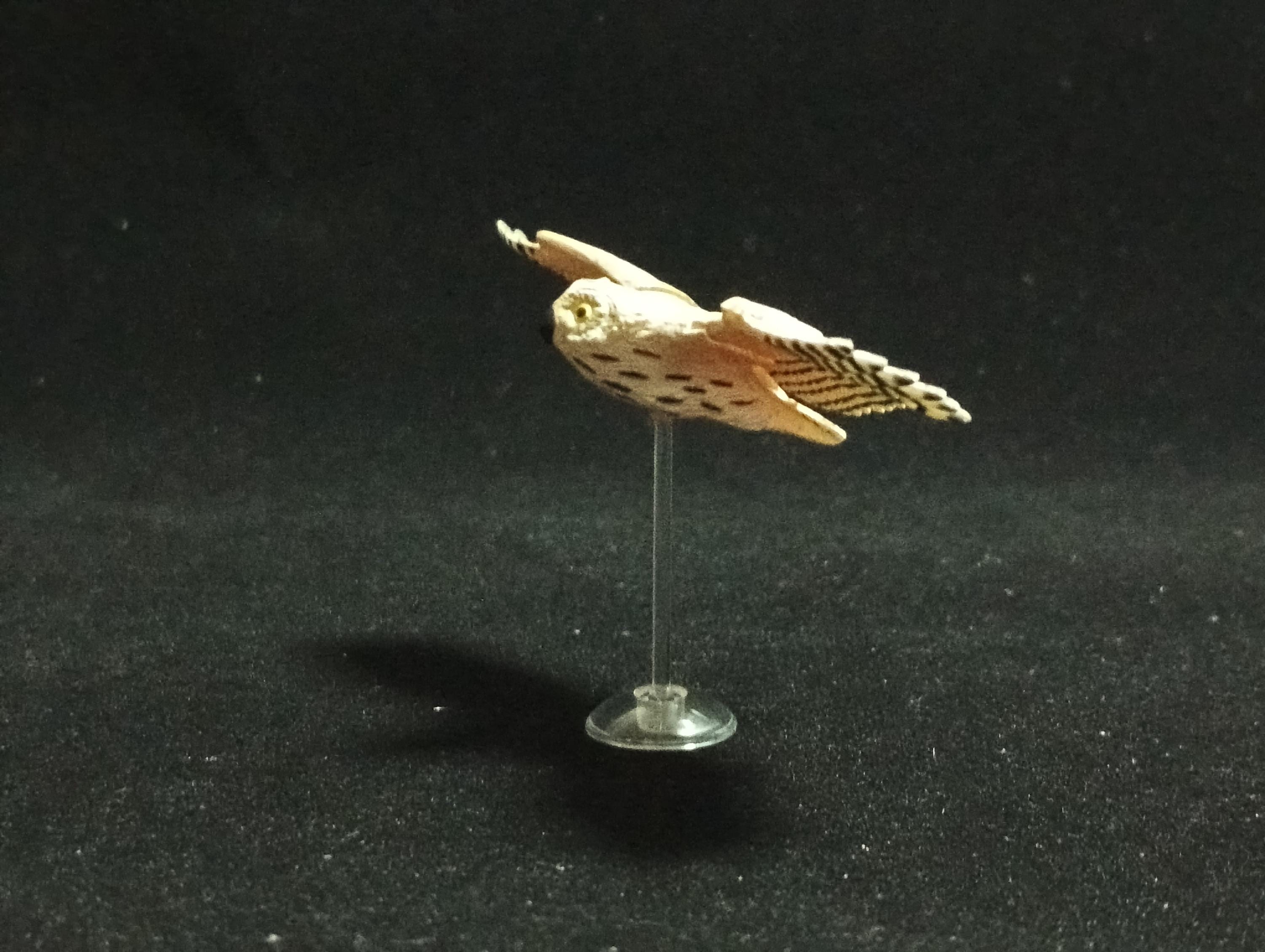 Miniature Short-eared owl Figurine - Kaiyodo