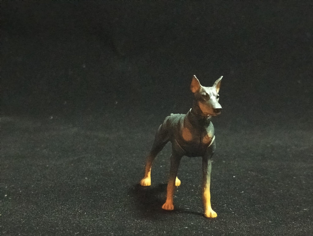 Miniature Doberman Pinscher Figurine - Furuta
