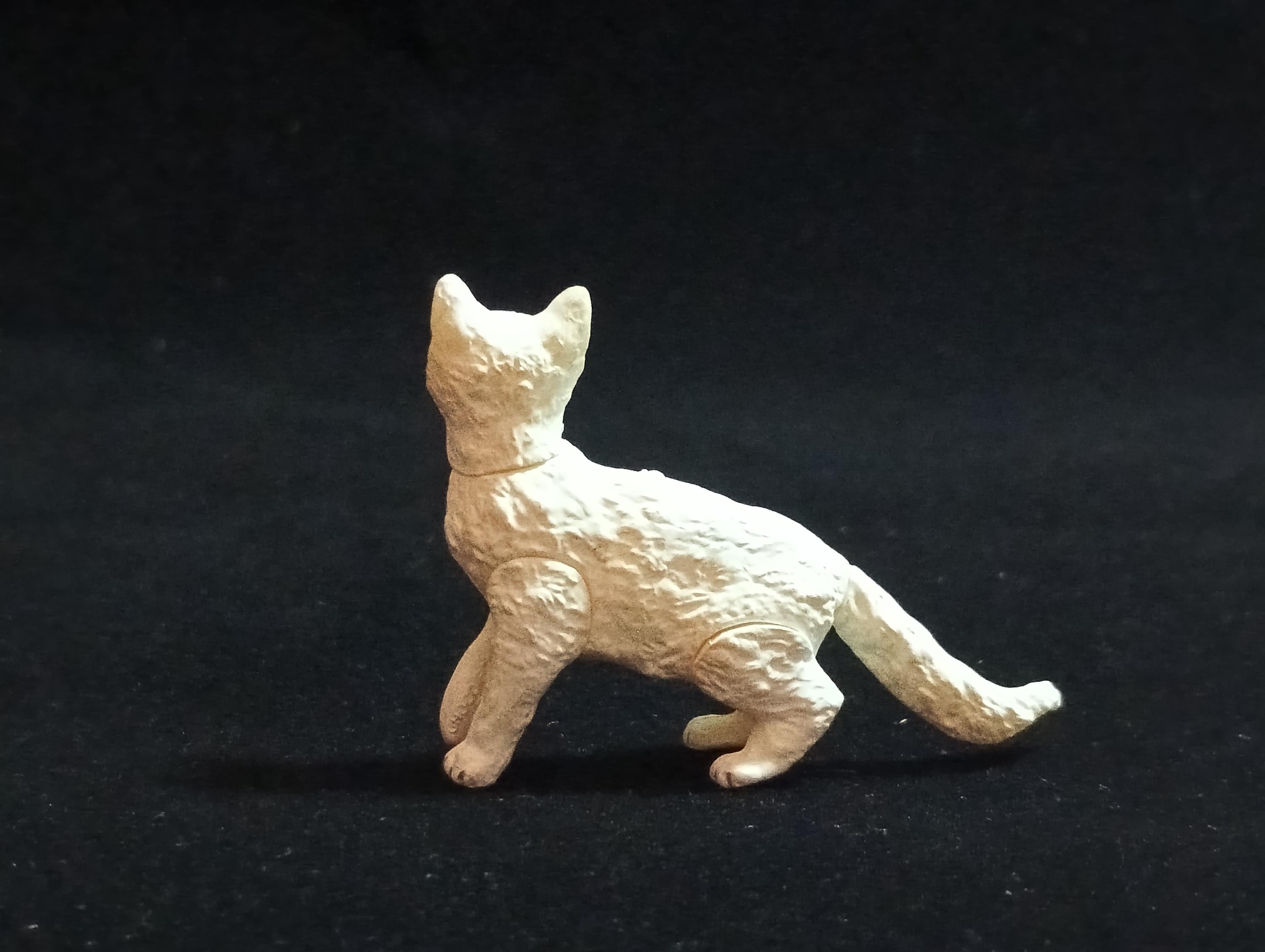 Miniature LaPerm (White) Figurine - Furuta