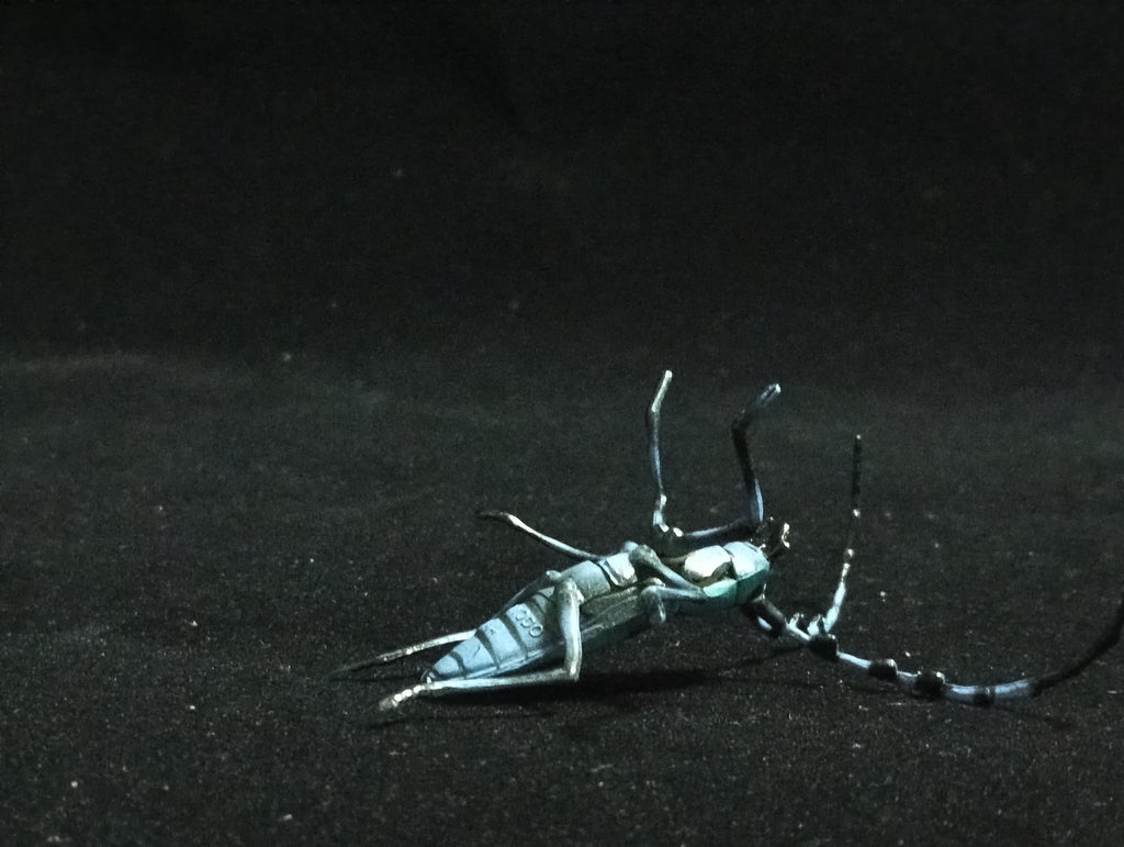 Miniature Blue spotted longhorn beetle Figurine - Furuta