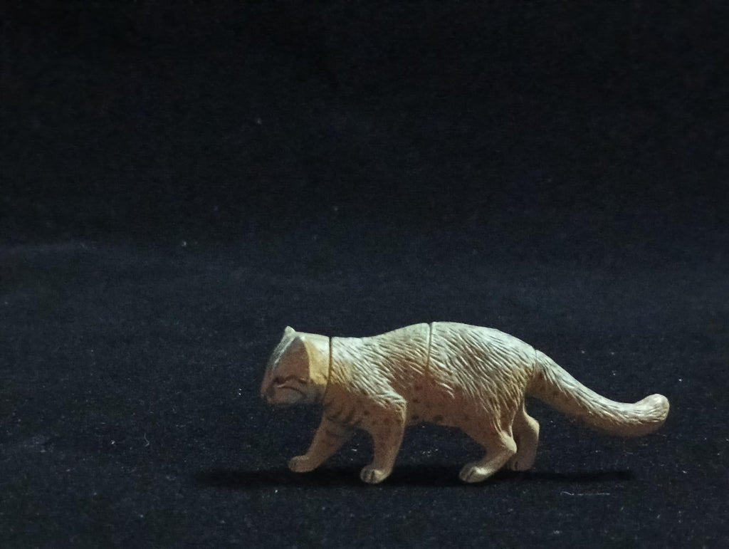 Miniature Tsushima lynx Figurine - Furuta