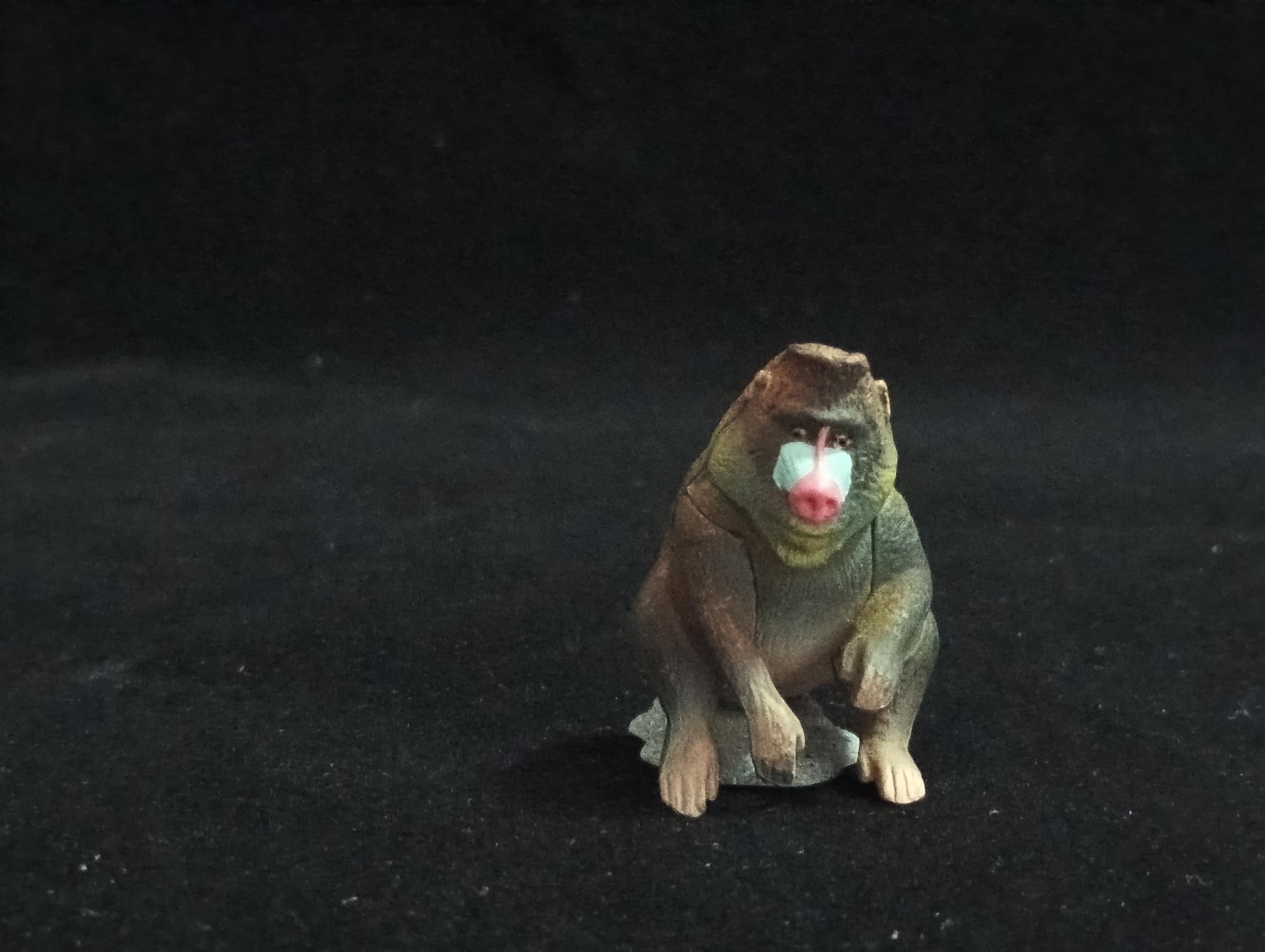 Miniature Mandril Monkey Figurine - Furuta