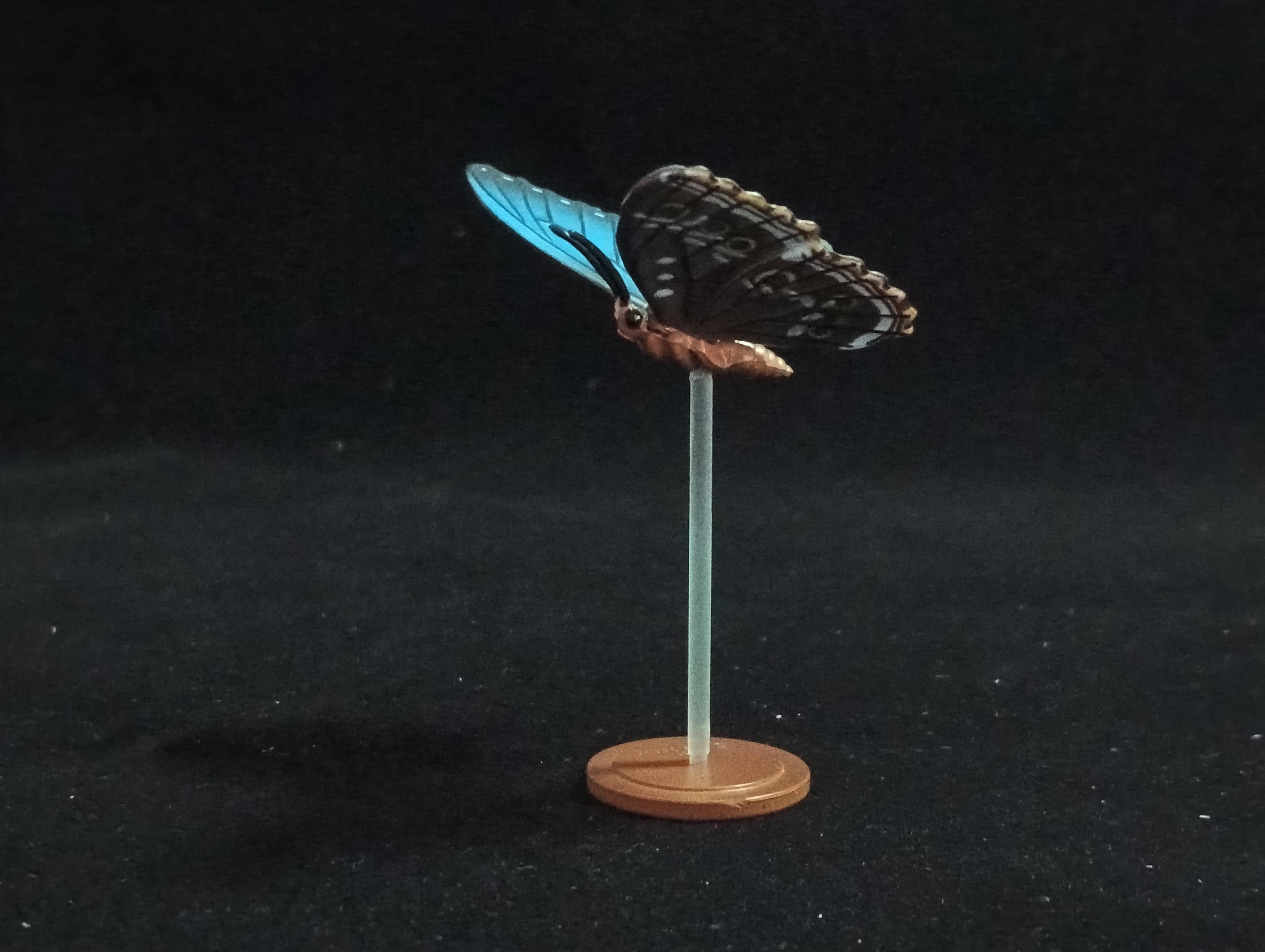 Miniature Blue Morpho Butterfly Mini Realistic Insect Figurine - Furuta